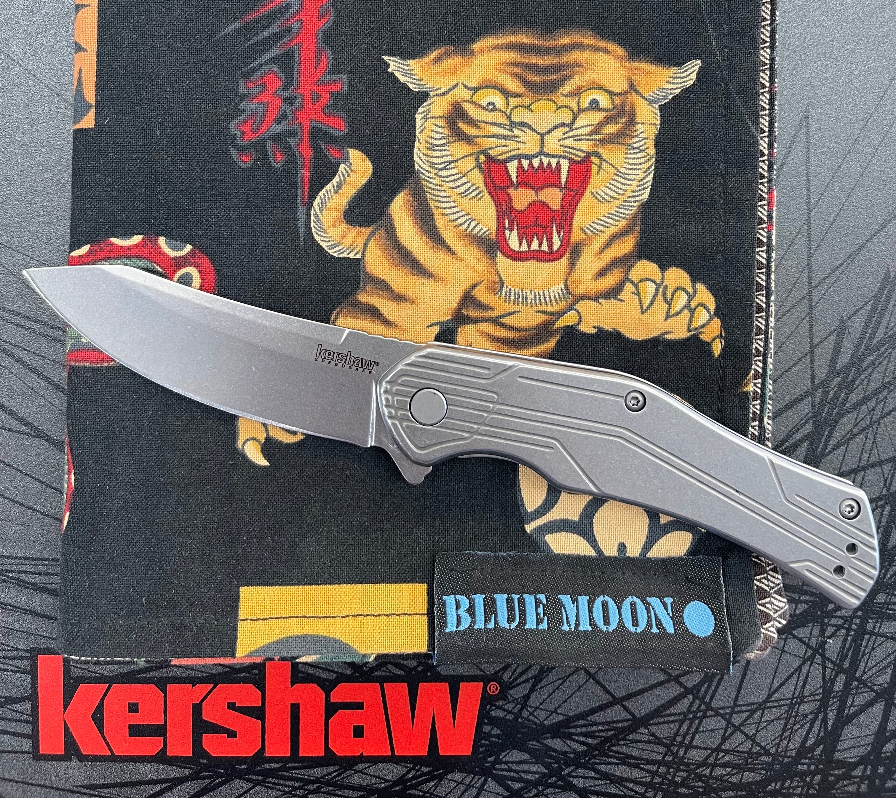 Kershaw Husker Assisted Opening Knife Stainless Steel (3 Stonewash) 1380