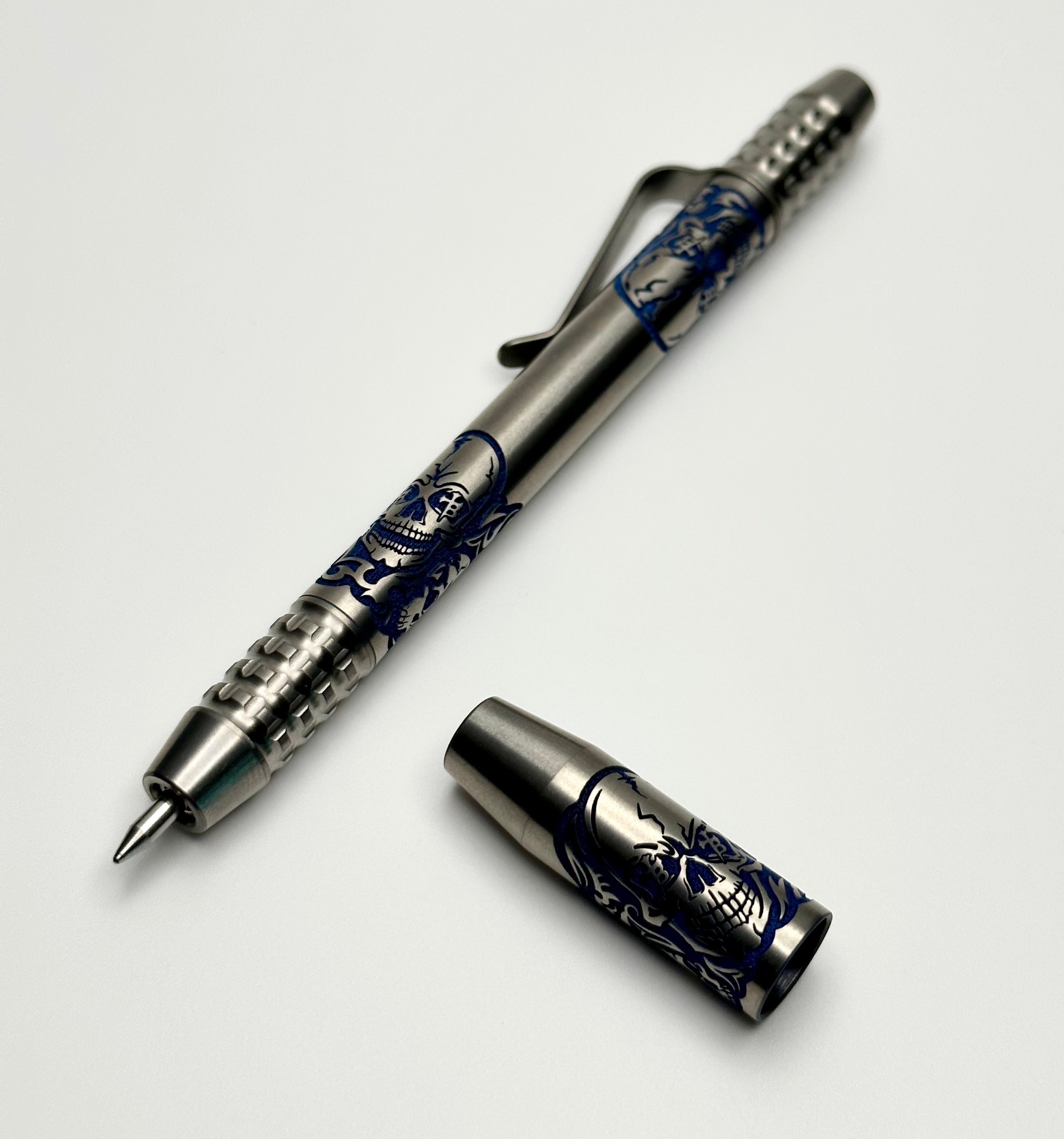 Borka Ti2Design TechLiner Grid Skulls Burnished Shorty 5 Pen