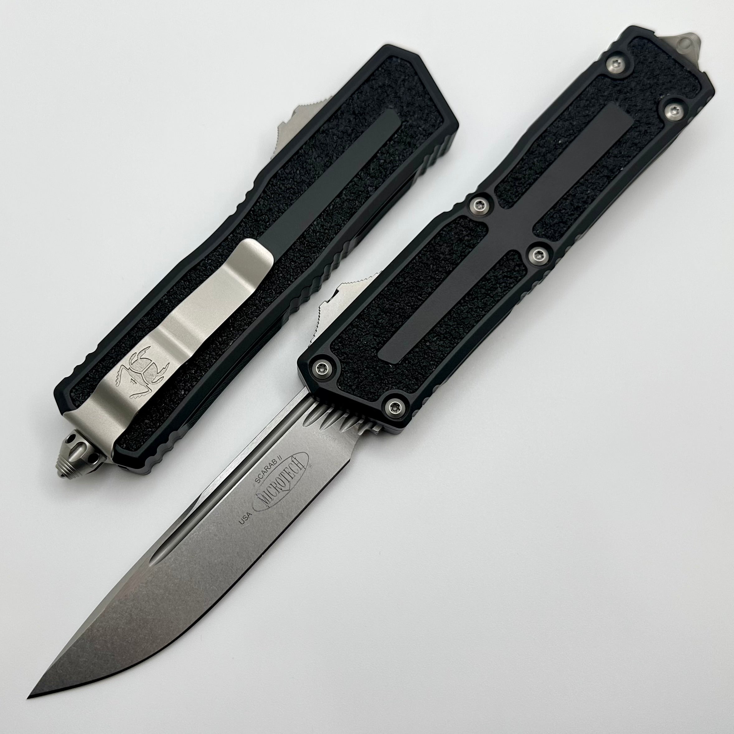 Microtech Scarab 2 Gen 3 S/E Stonewash Standard 1278-10