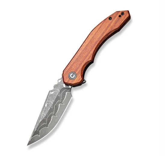 Civivi Bluetick Flipper Guibourtia Wood & Damascus C23050-DS1