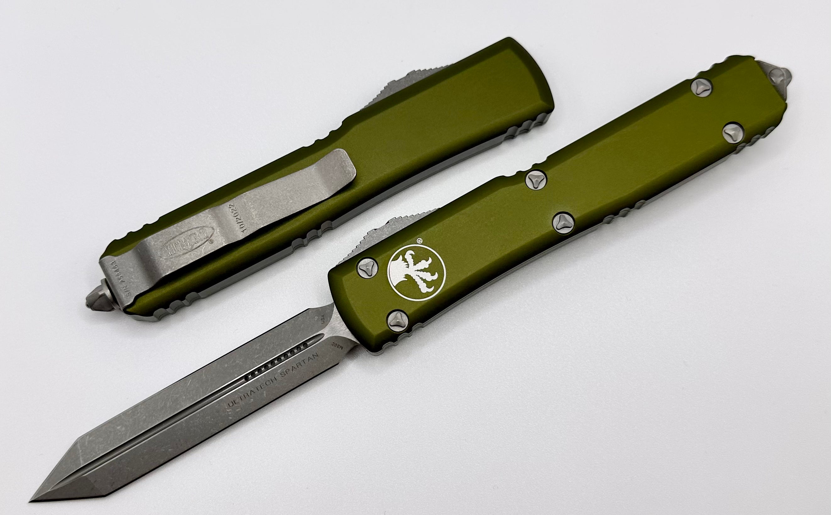 Microtech Ultratech Spartan Apocalyptic Standard & OD Green 223-10APOD