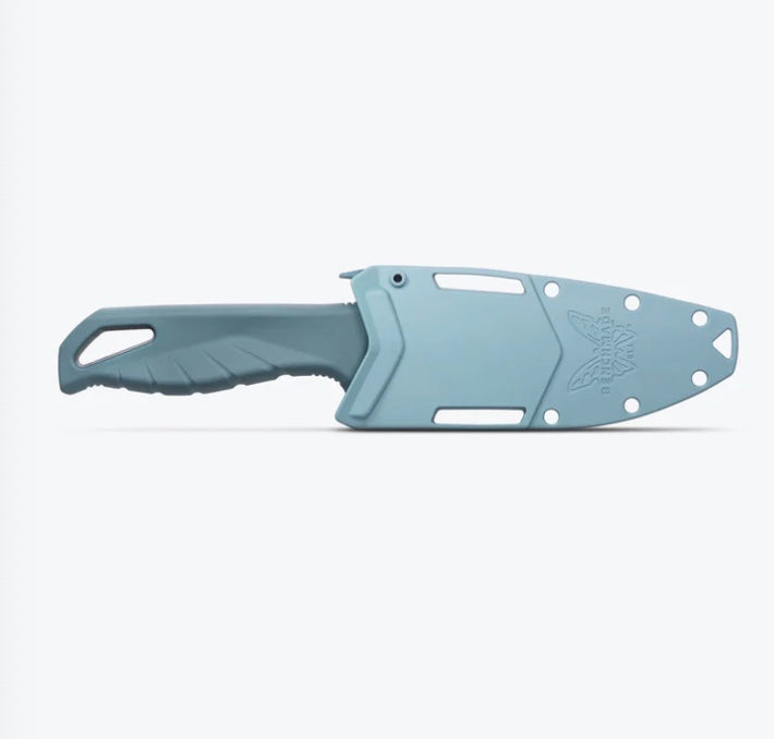 Benchmade Undercurrent Depth Blue Santoprene Handles w/ Sheepsfoot Serrated MagnaCut 18040S