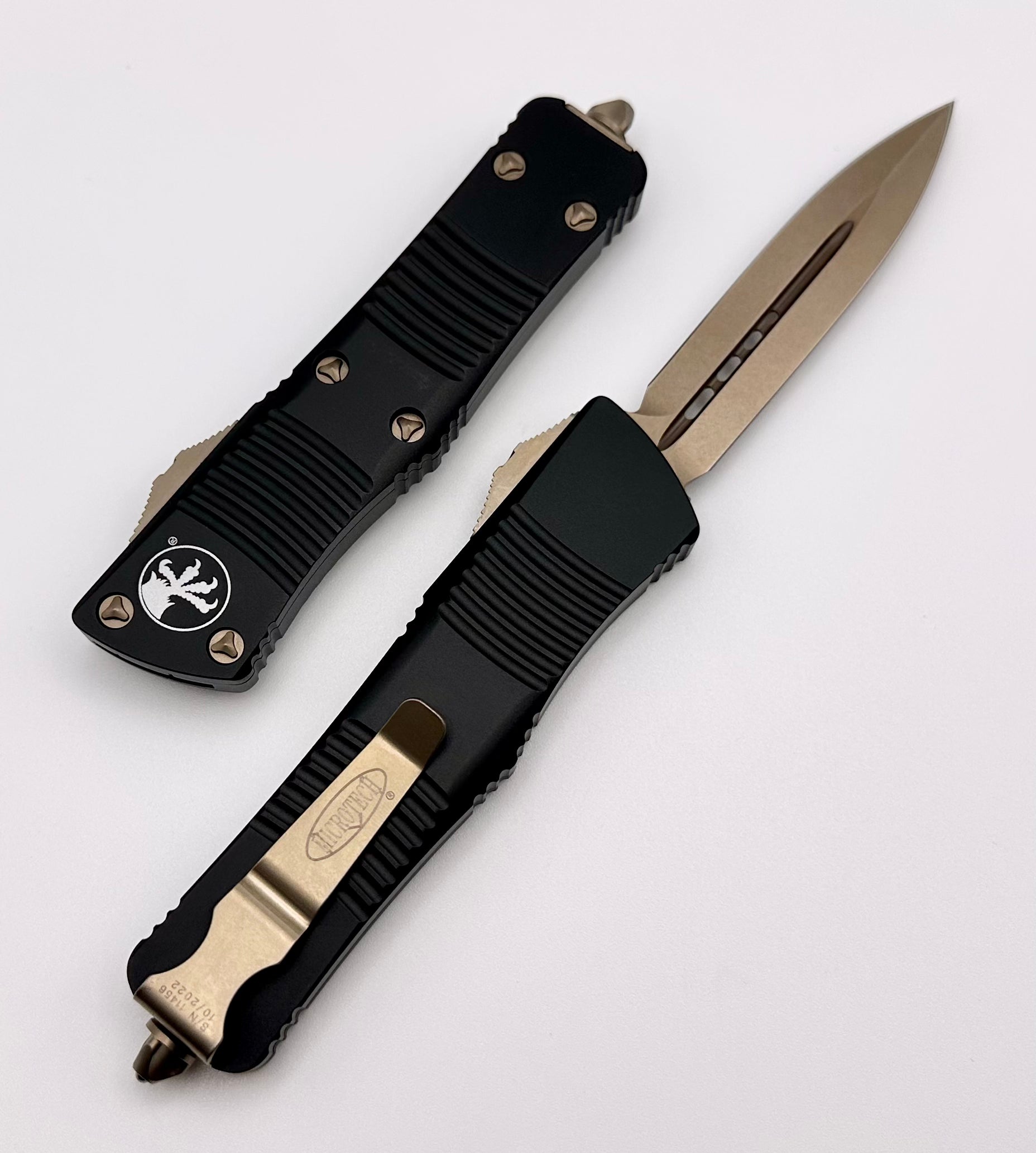 Microtech Troodon Double Edge Bronze Standard & Black 138-13