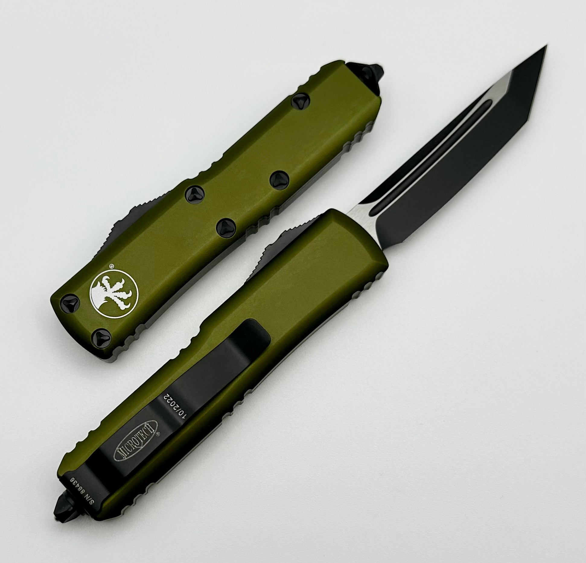 Microtech UTX-85 Tanto Black Standard & OD Green 233-1OD