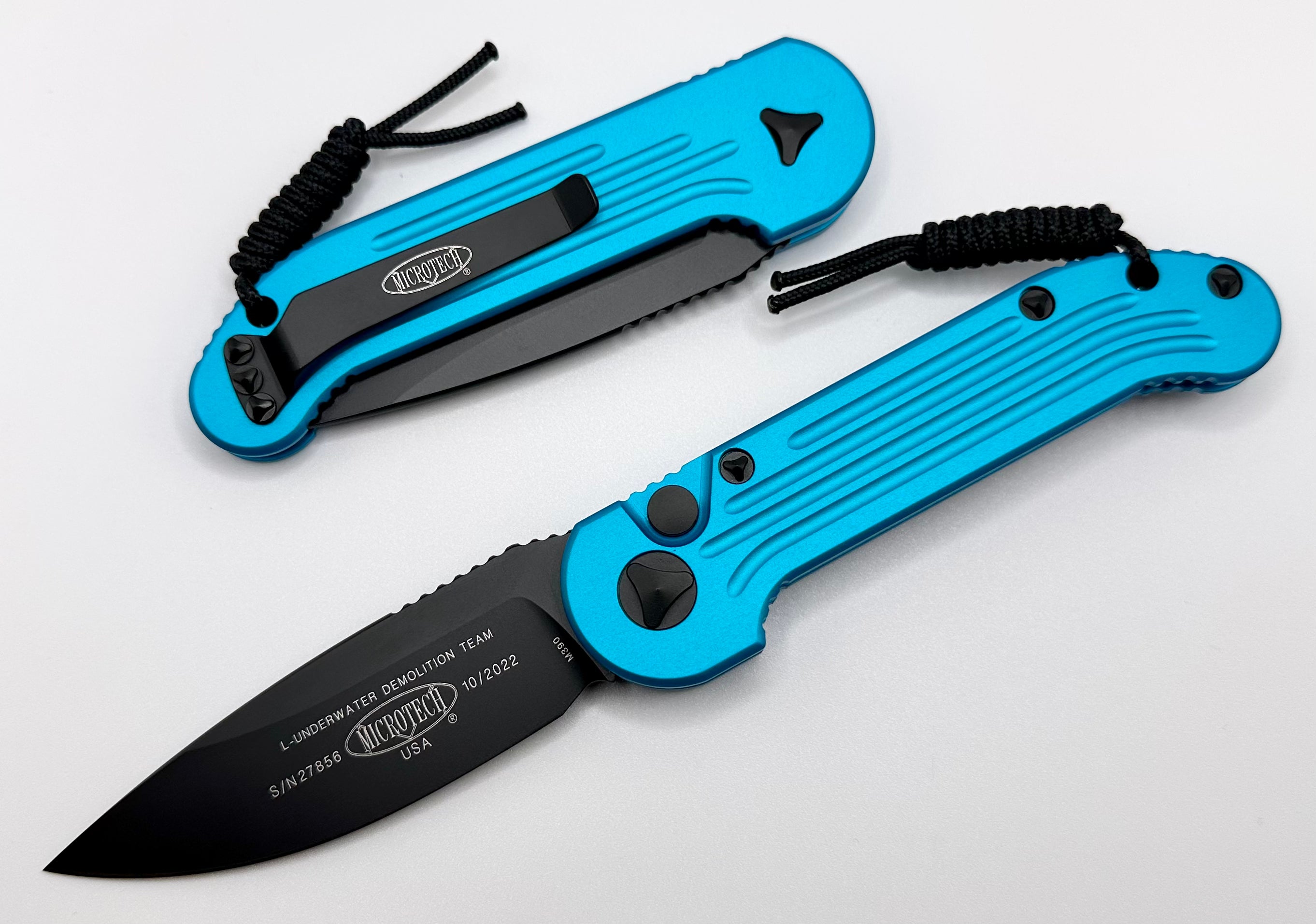 Microtech L.U.D.T Turquoise & Black Standard 135-1TQ