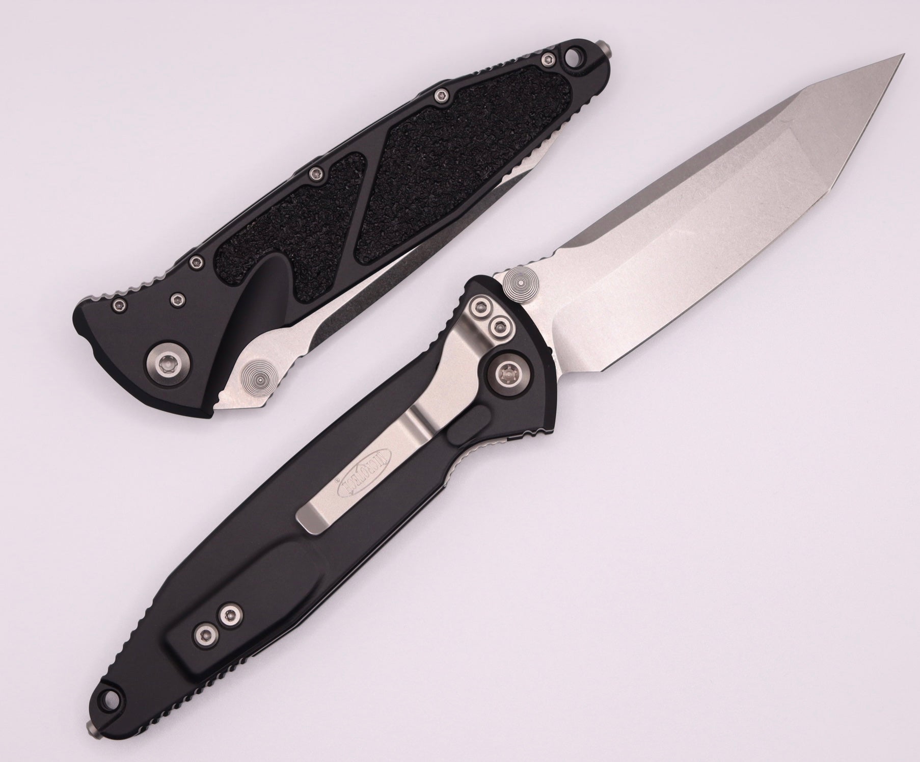 Microtech Socom Elite Tanto Edge Manual Stonewash Standard 161-10