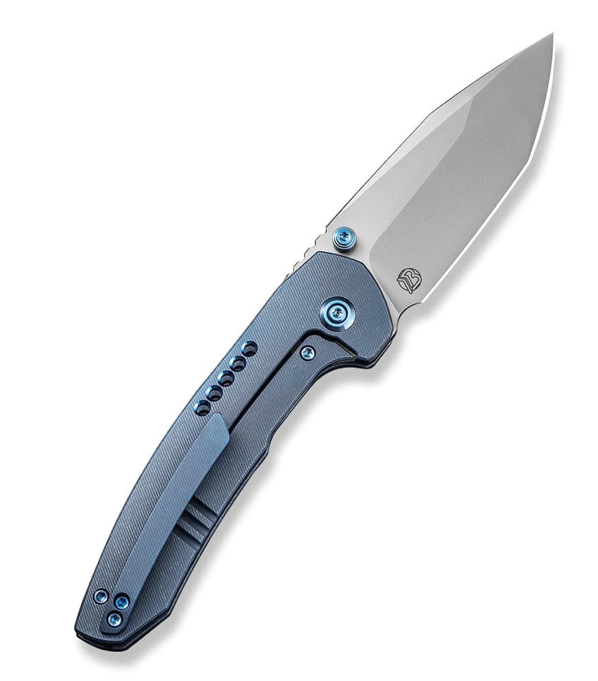 We Knife Trogon Blue Titanium & Bead Blast CPM-20CV WE22002B-1