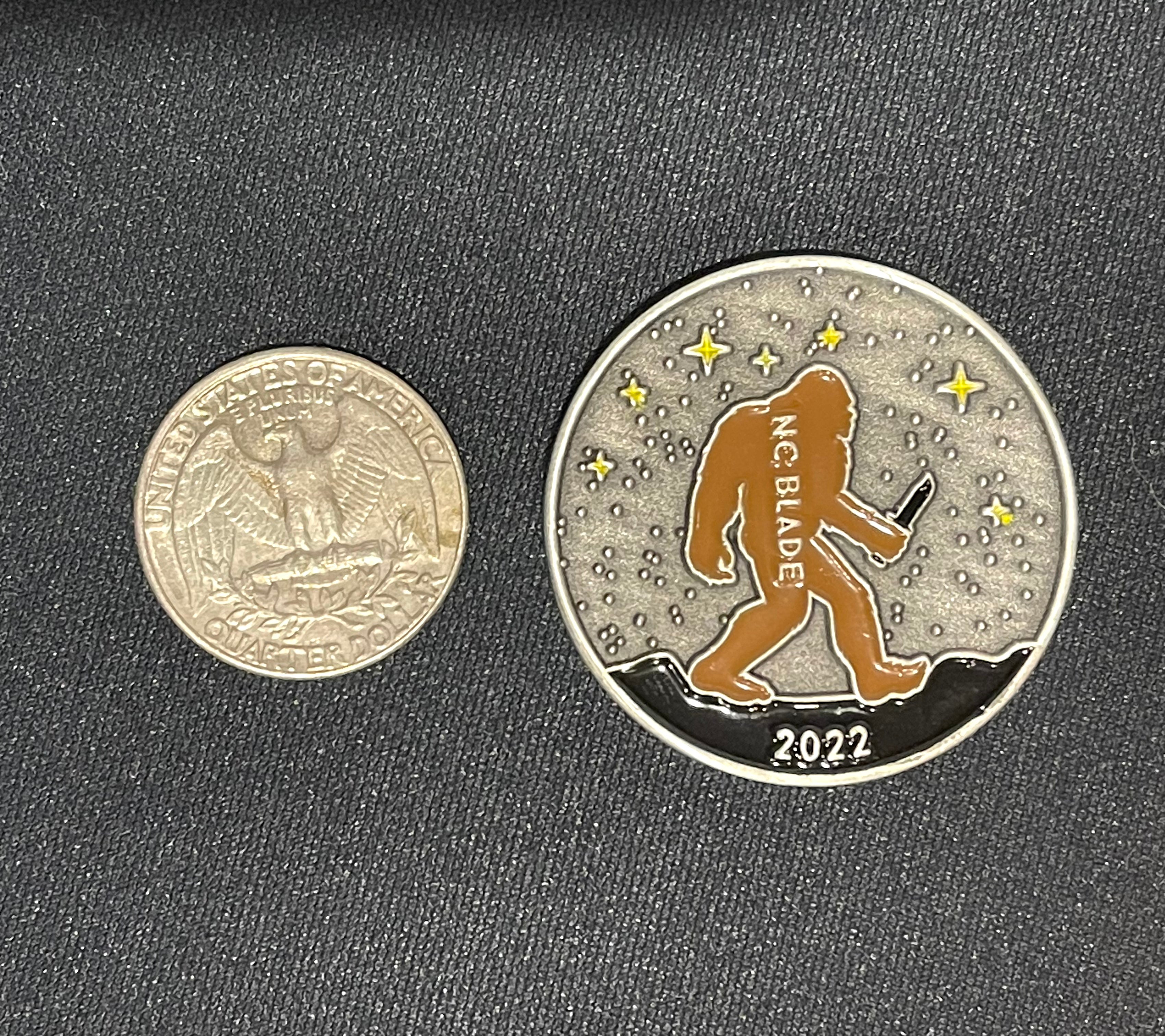 NC Blade Sasquatch Challenge Coin