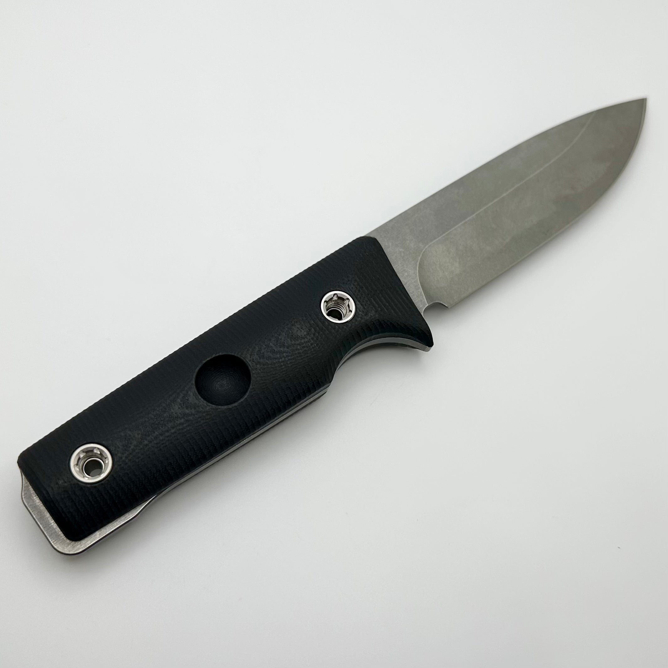 Medford The San 3V Tumbled Blade w/ Black G-10 Handle Fixed Blade