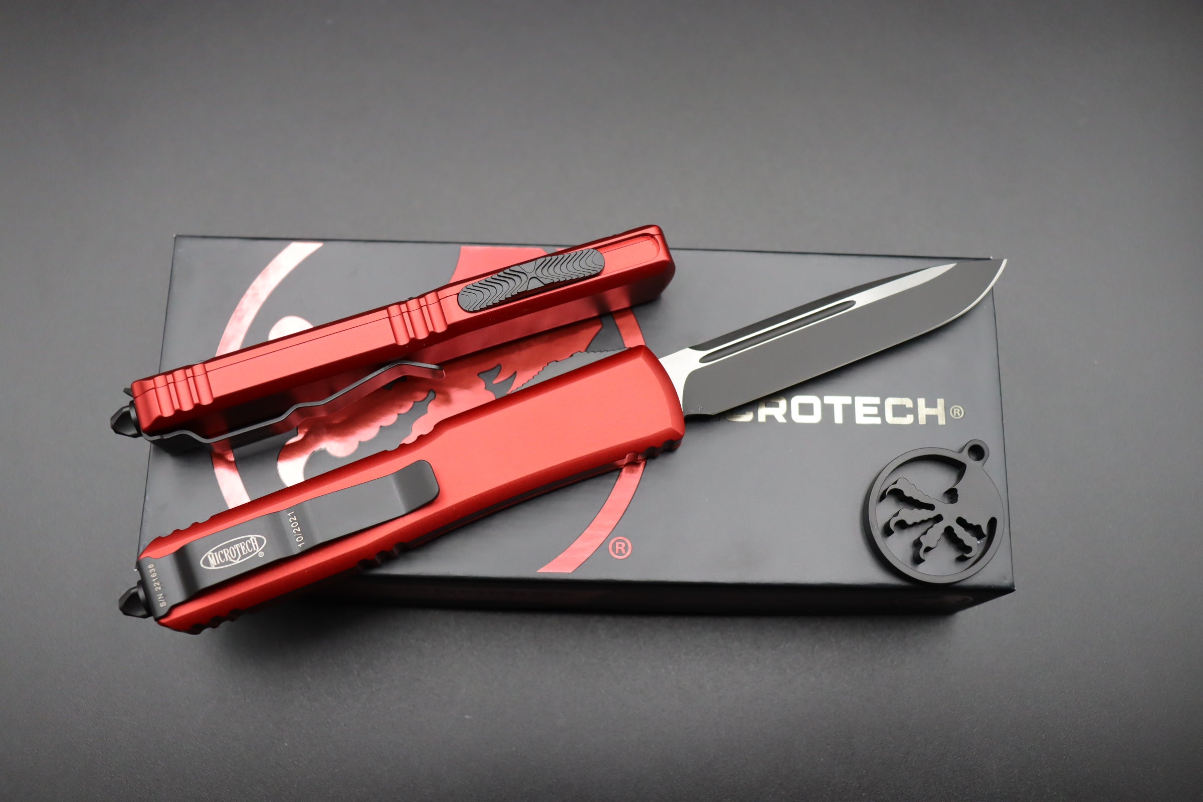 Microtech Ultratech S/E Black Standard Red 121-1RD