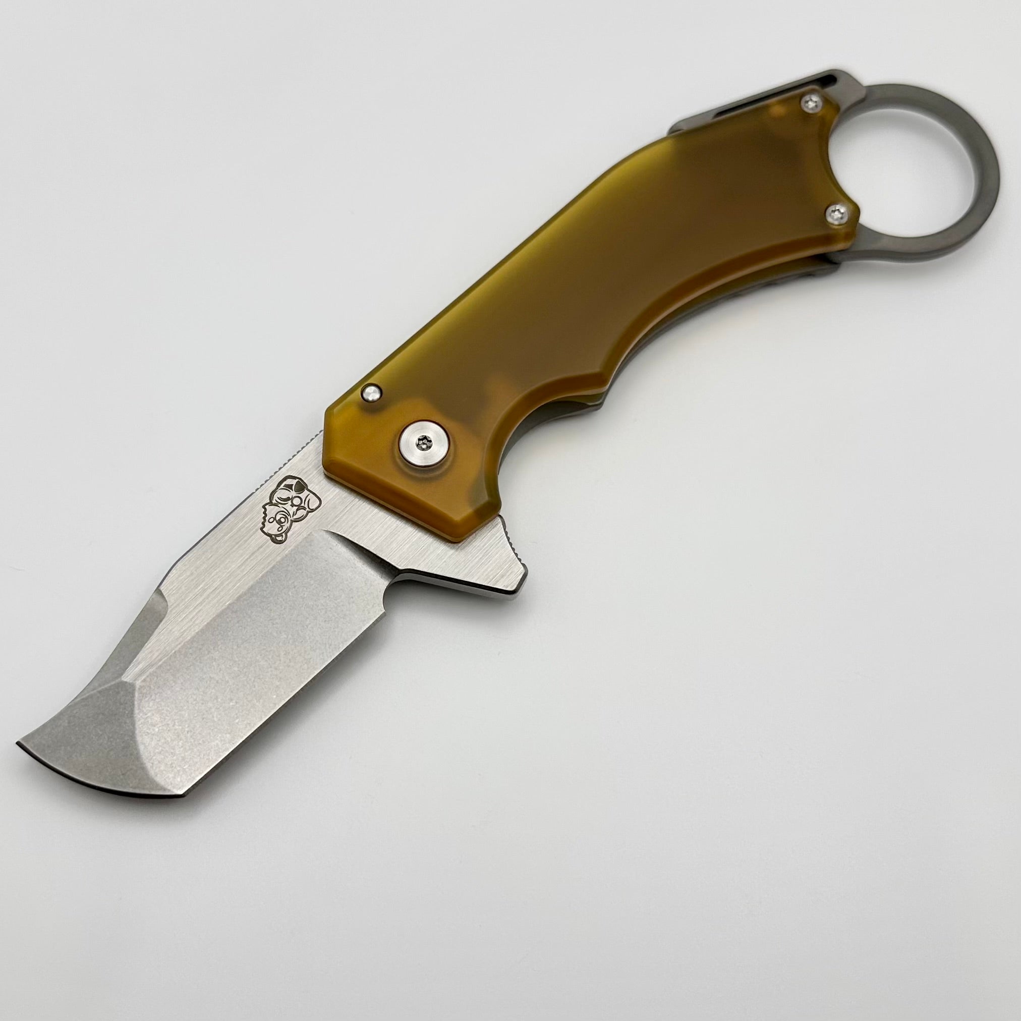 Mechforce Knives Jon Graham Collab Ringed Rhino Flipper Ultem & M390