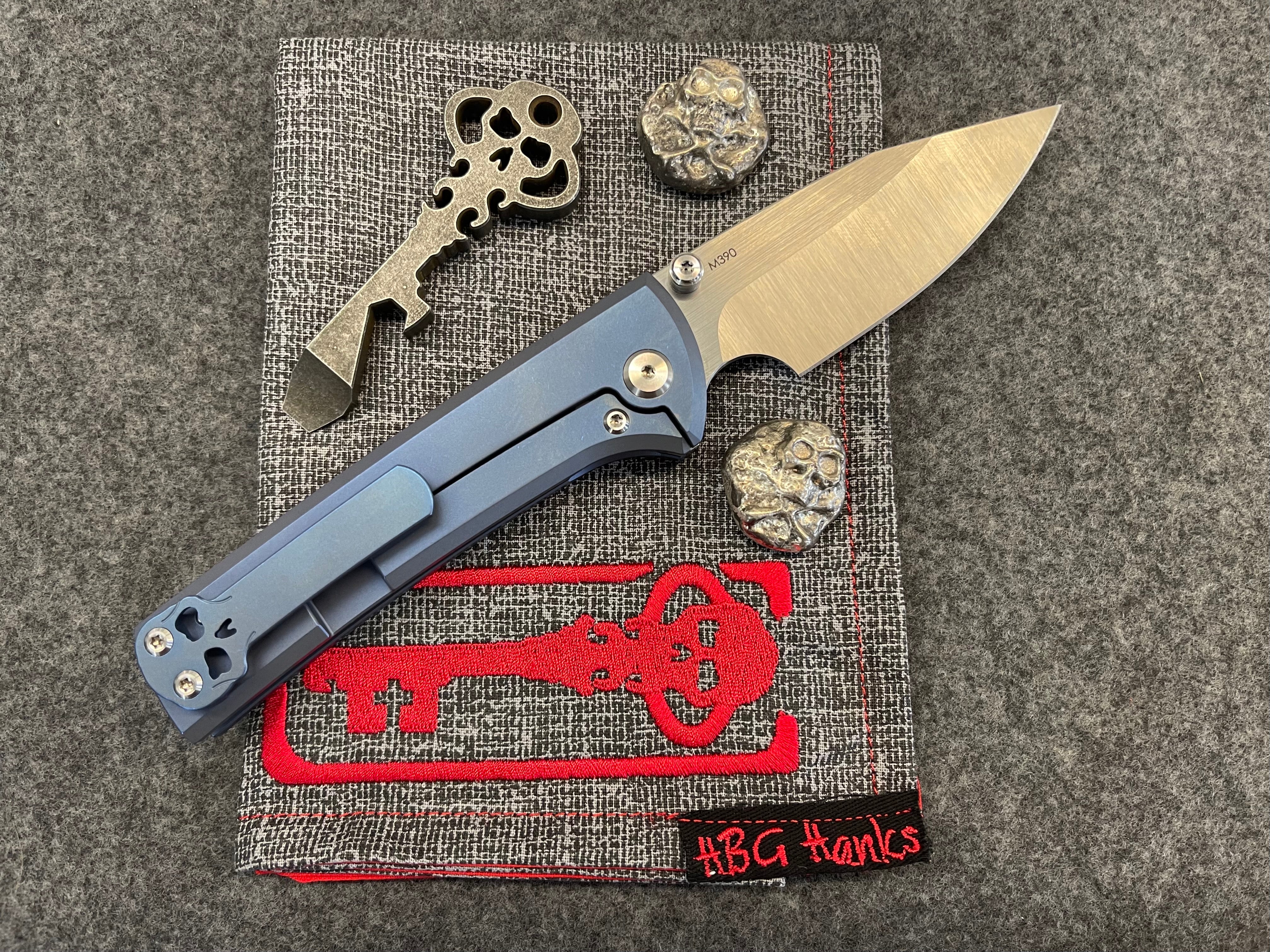 Chaves Scapegoat Exclusive Blue Stonewash Titanium & Belt Grind M390