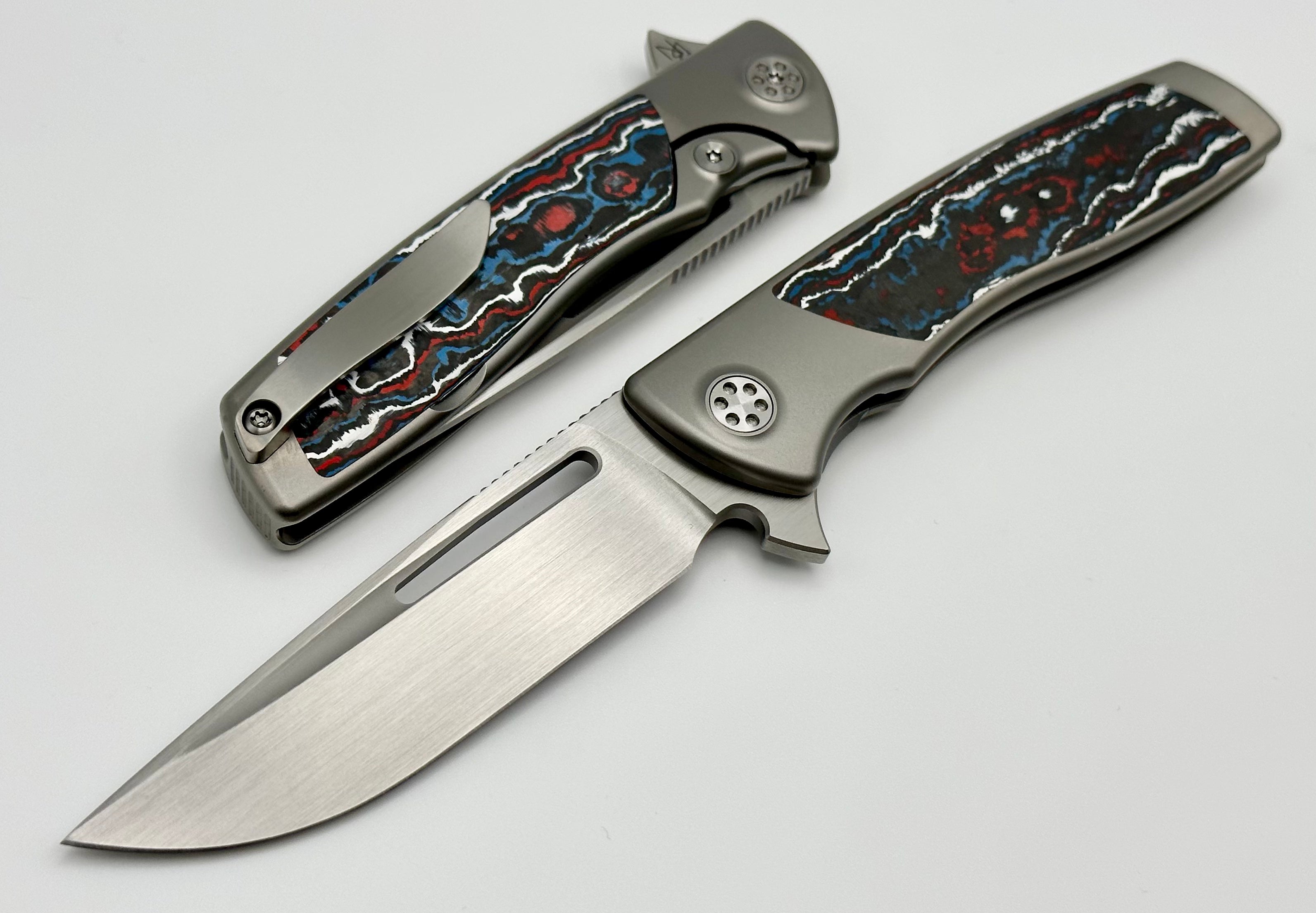 SharpByDesign Mini Evo Nebula Fat Carbon & Drop Point M390