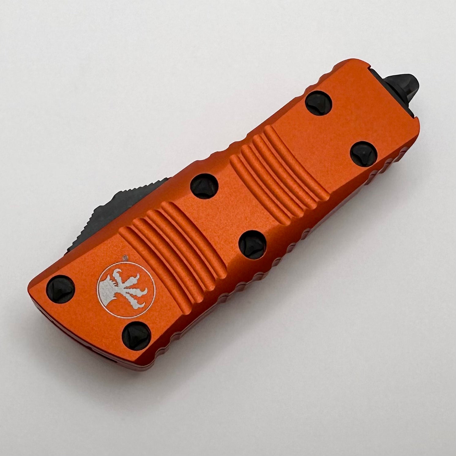 Microtech Mini Troodon Double Edge Full Serrated & Orange 238-3OR