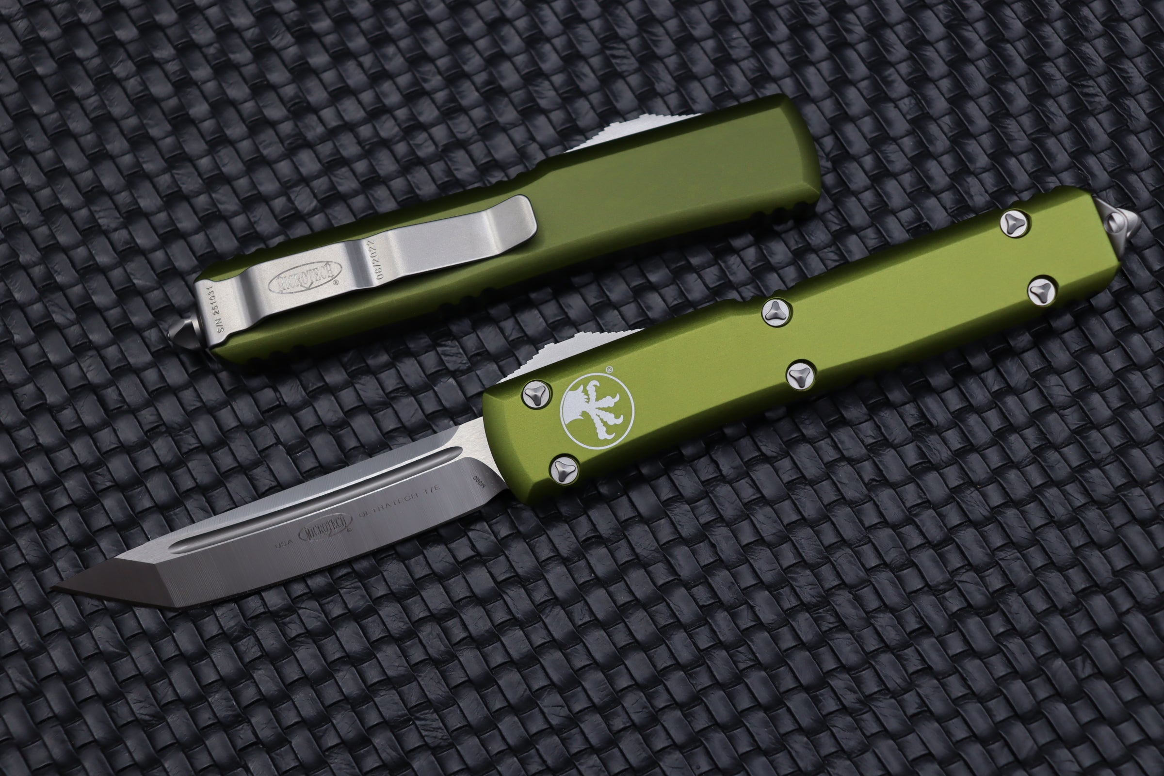 Microtech Ultratech OD Green w/ Tanto Satin Standard 123-4OD