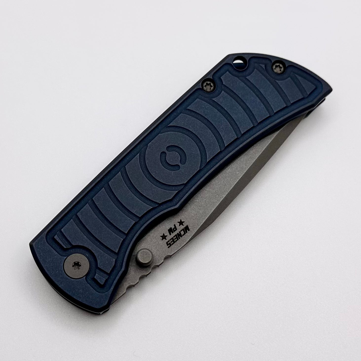 McNees Performance Machined Mac 2 3.5 Blue Shockwave w/ Matte Stonewash MagnaCut One Per Household