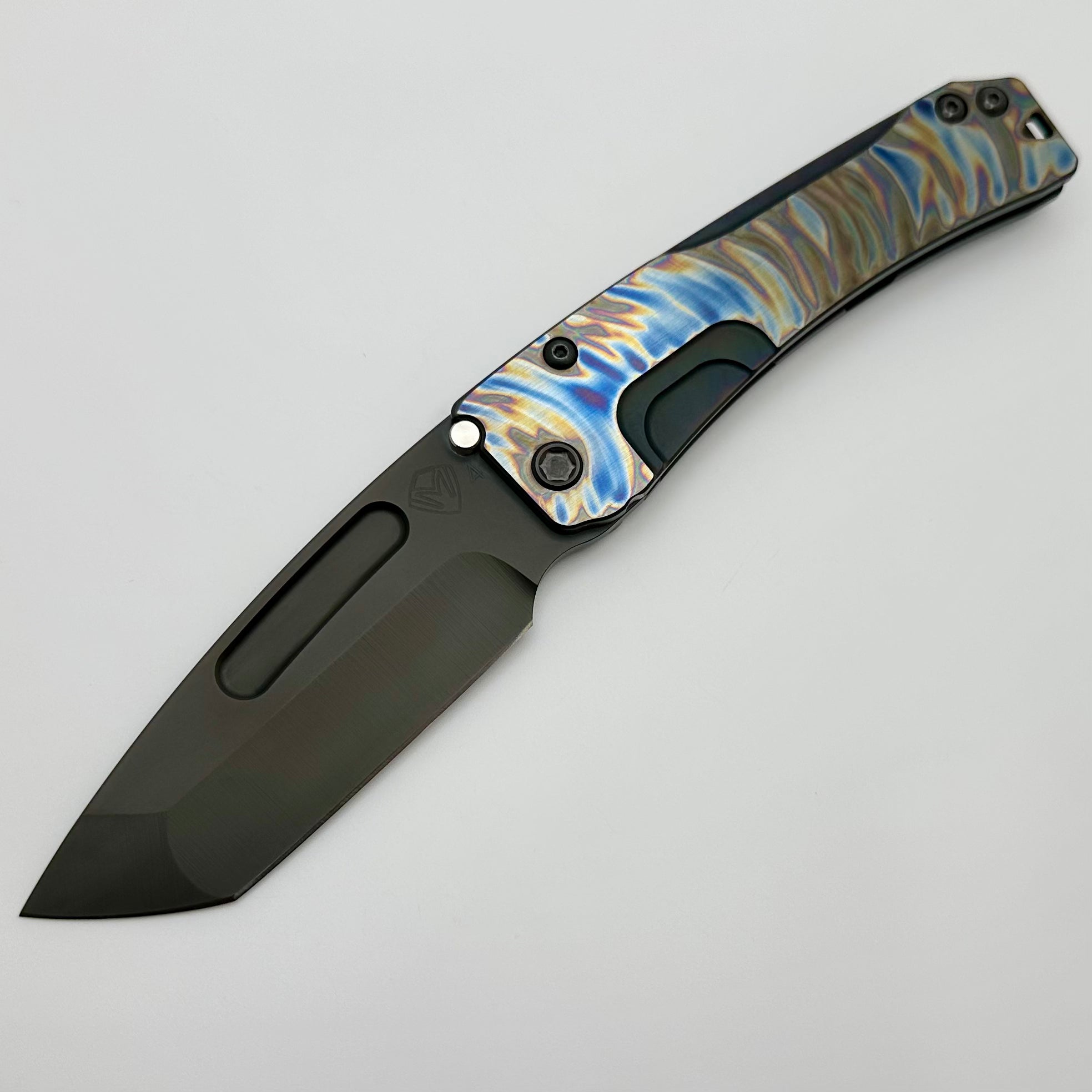 Medford Knife Slim Midi PVD Tanto S45 & PVD Brushed Tsunami Handle w/ Black Hardware