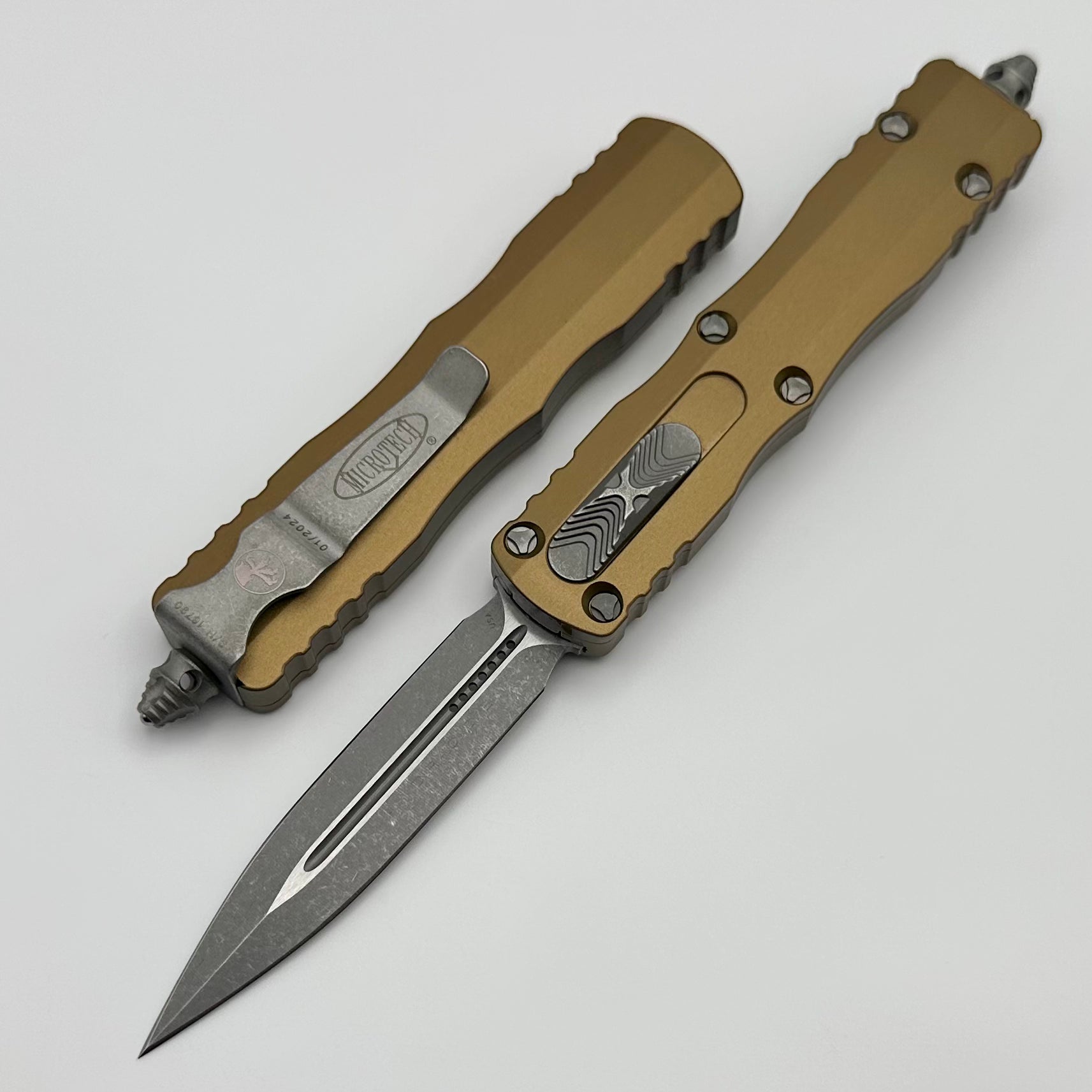 Microtech Dirac D/E Apocalyptic Standard & Tan 225-10APTA