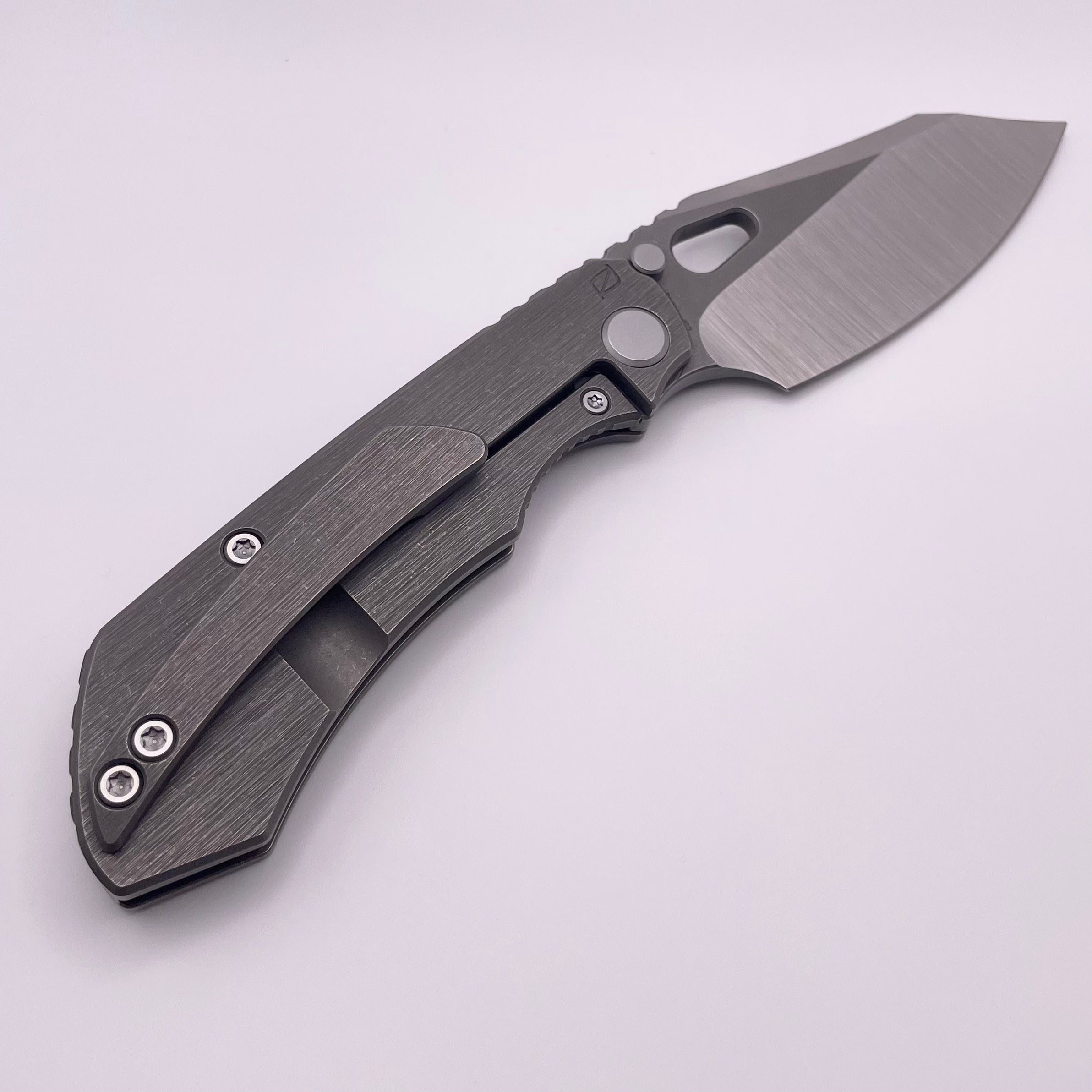 BLEMISH Custom Knife Factory Rotten Design Evo 4.0 Machine Grind S90V w/ Tumbled Handles