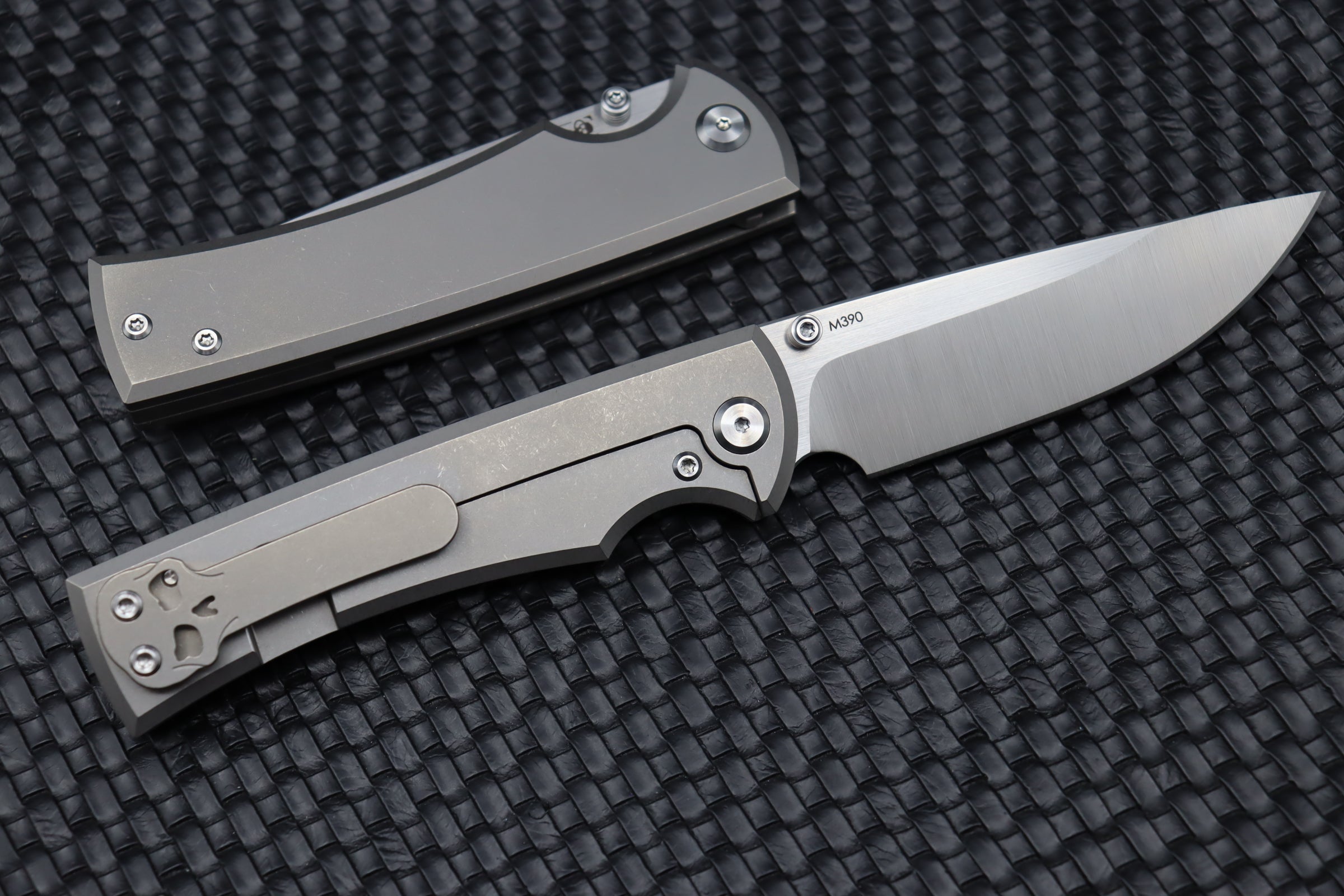 Chaves Knives 229 Liberation Drop Point M390 & Stonewash Titanium