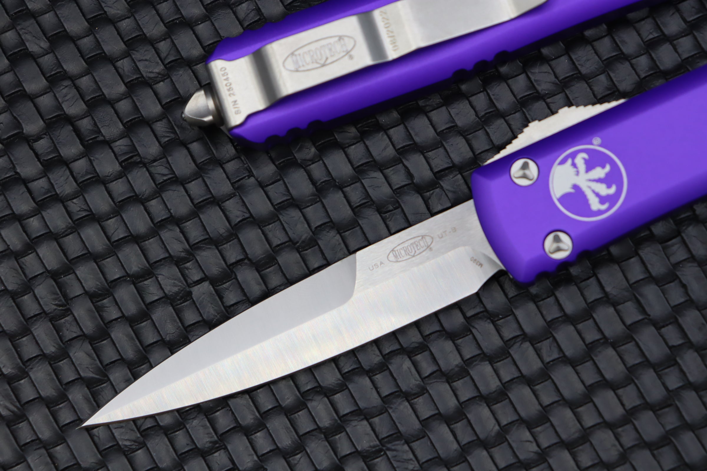 Microtech Ultratech Bayonet Satin Standard & Purple 120-4PU