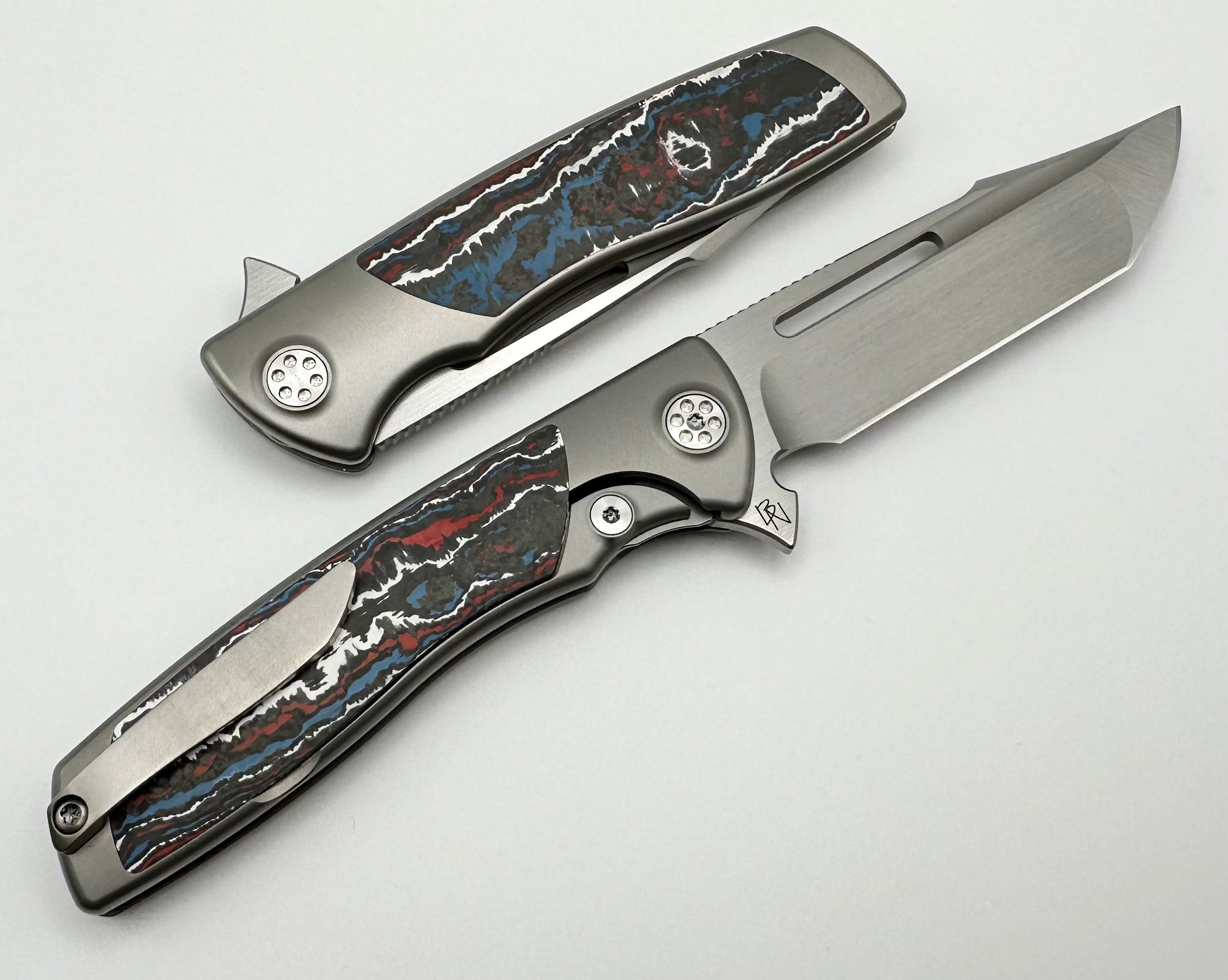 SharpByDesign Mini Evo Nebula Fat Carbon & Harpoon M390