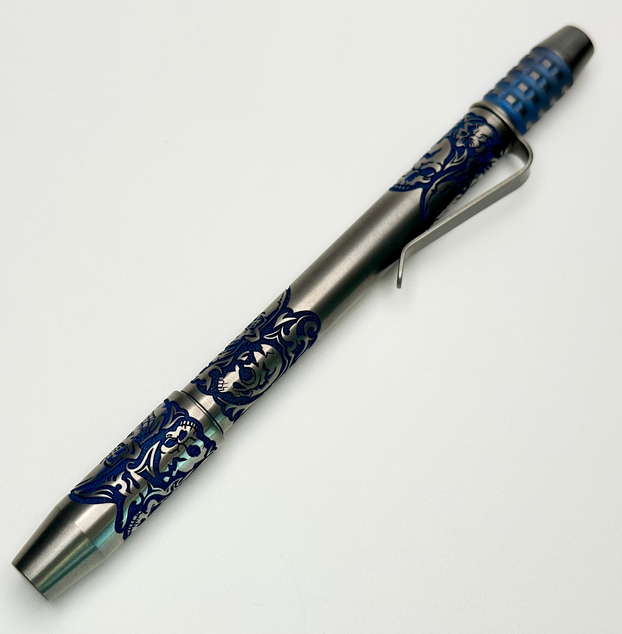 Borka Ti2Design TechLiner Grid Skulls Burnished Shorty 5 Pen