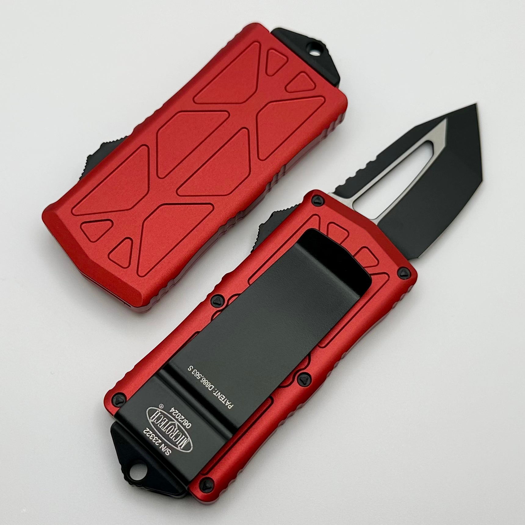 Microtech Exocet T/E Tanto Red Standard 158-1RD