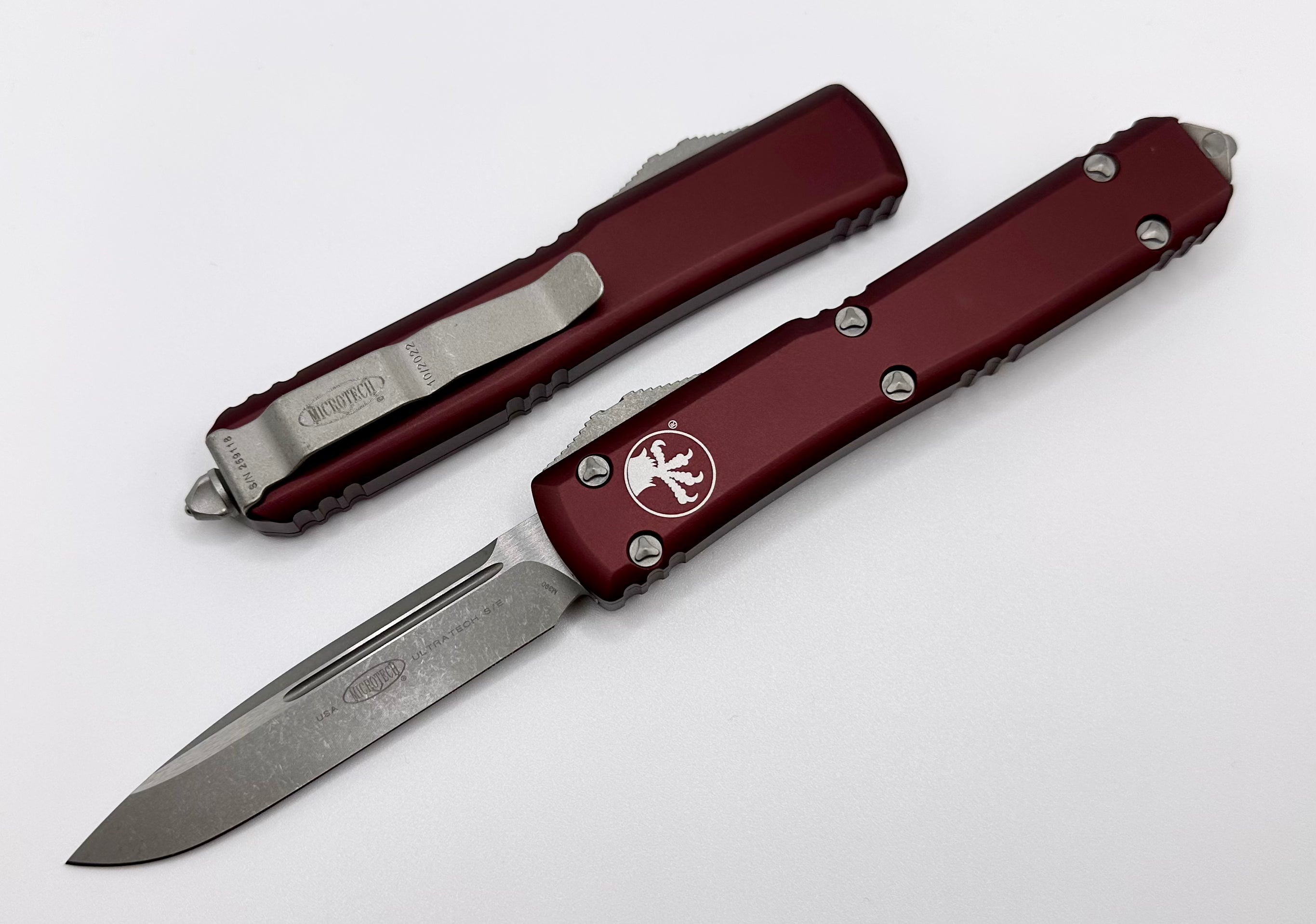 Microtech Ultratech S/E Apocalyptic Standard & Merlot 121-10APMR