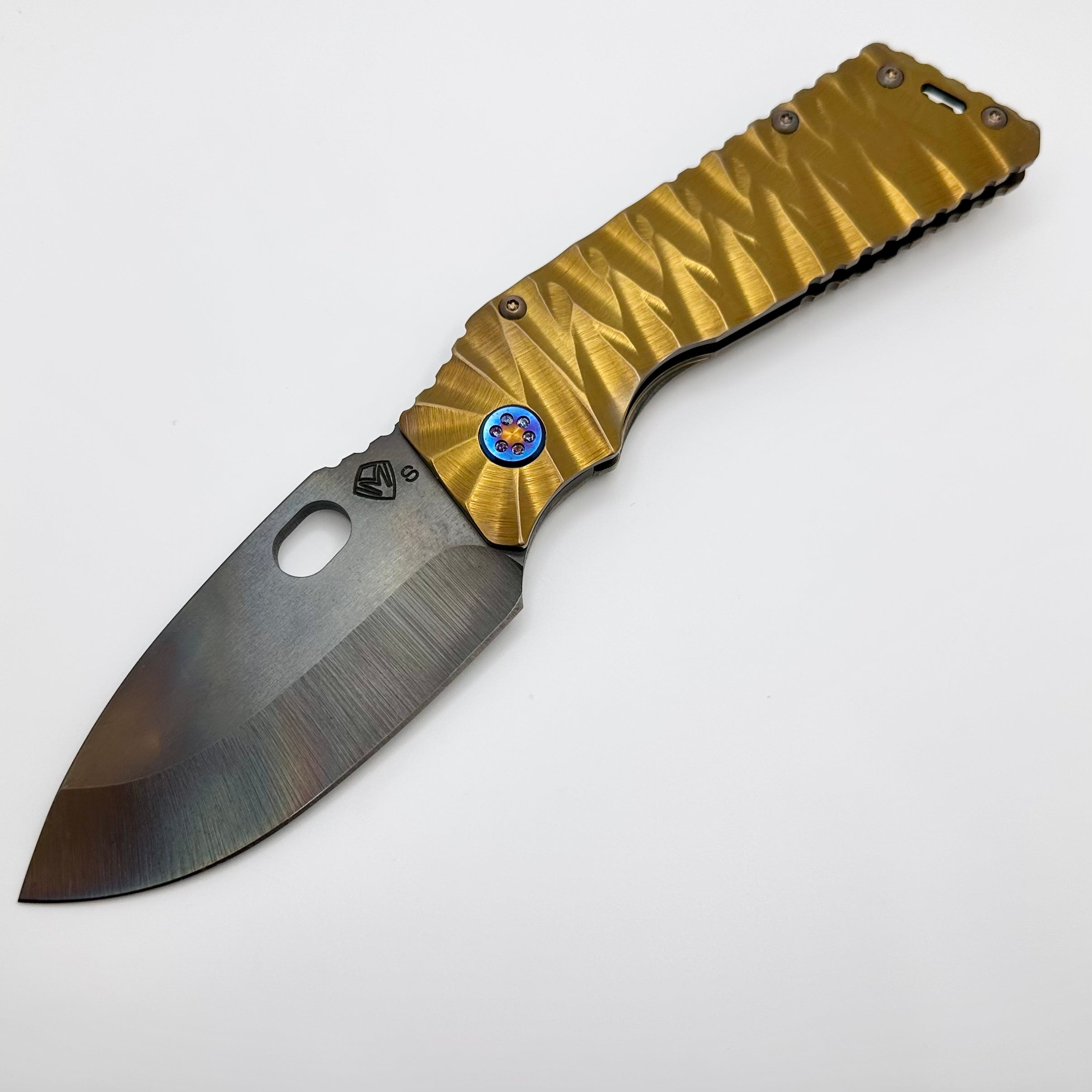 Medford TFF-1 S35VN Vulcan & Rootbeer Predator Sculpted Handles w/ Flamed Hardware/Clip