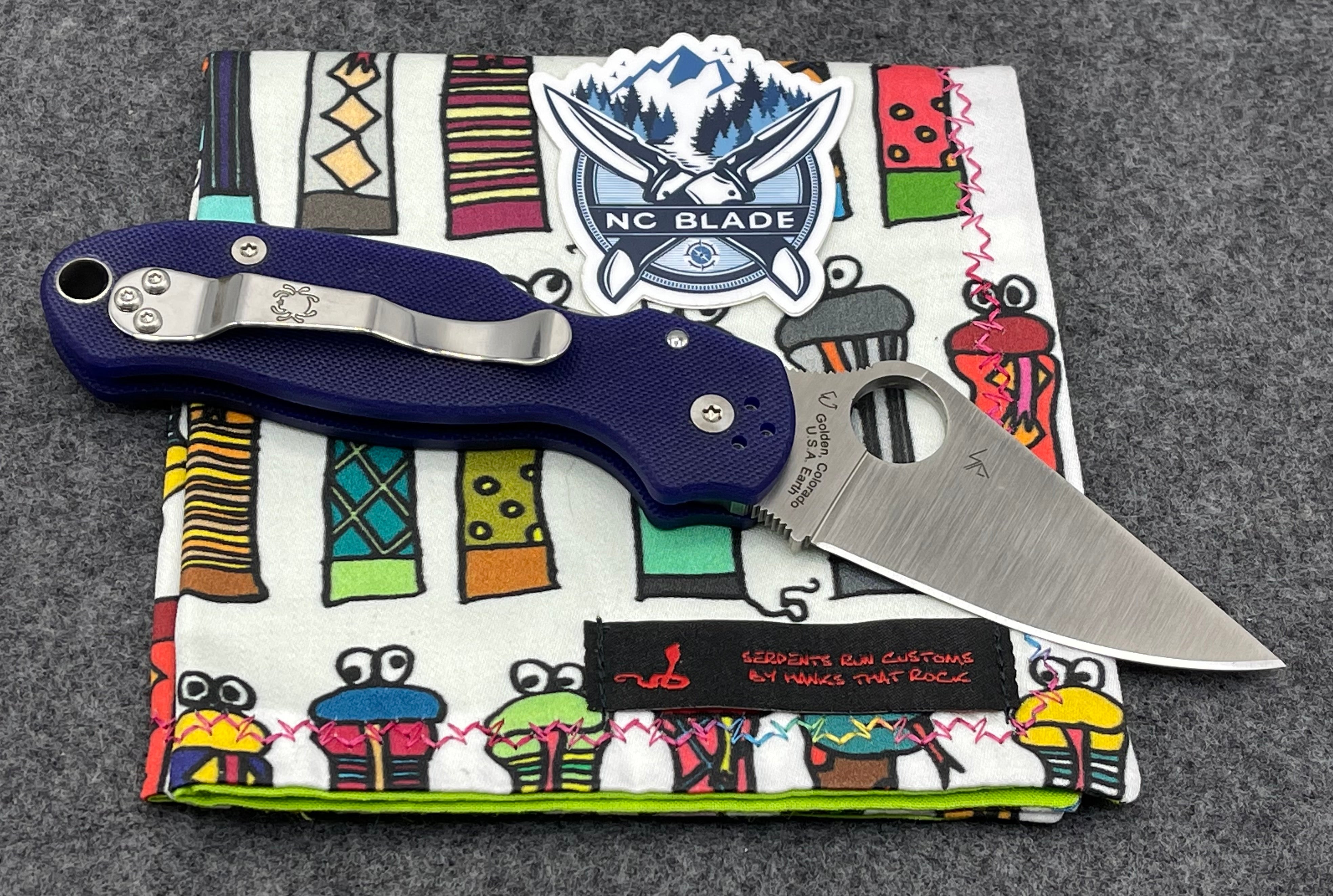 Spyderco Para 3 S110V Dark Blue C223GPDBL