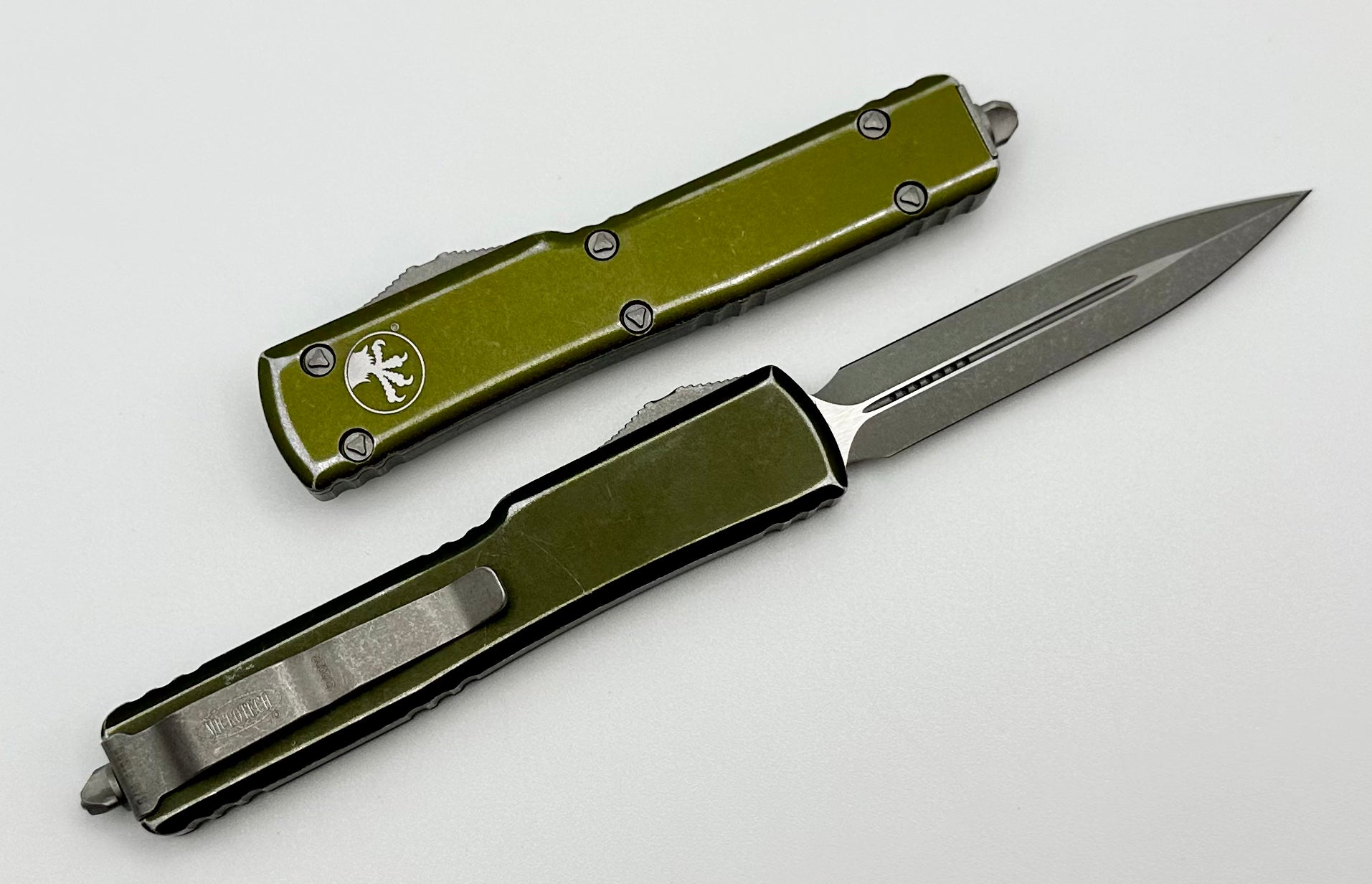 Microtech UTX-70 D/E & Distressed OD Green 147-10DOD