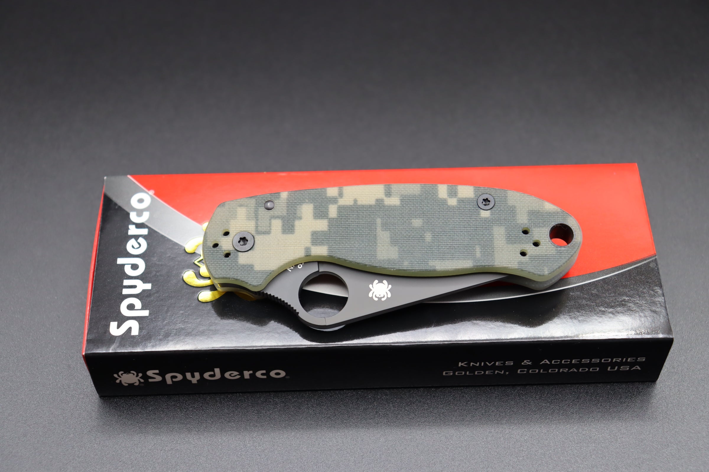 Spyderco Para 3 Camo G-10 & Black S45VN C223GPCMOBK