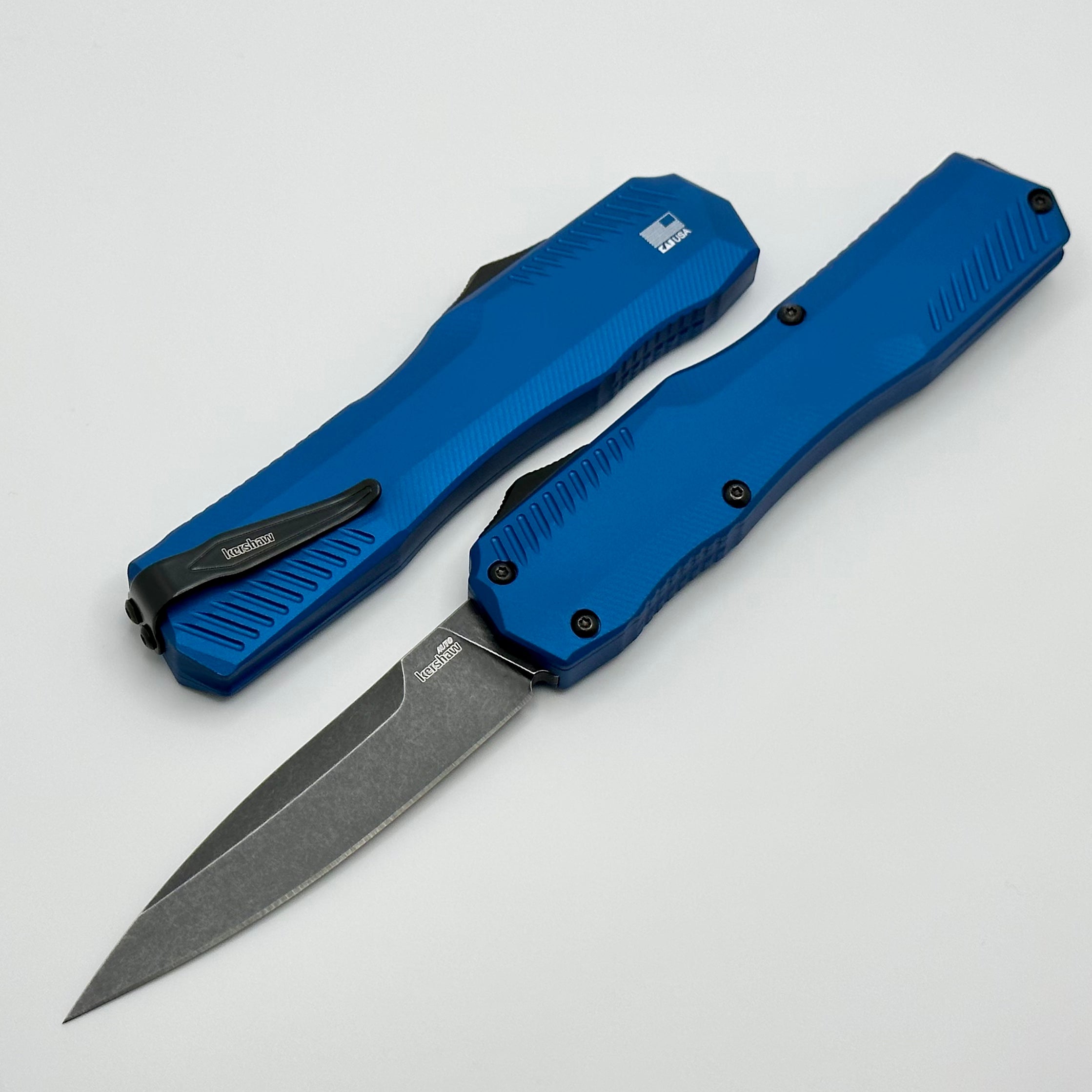 Kershaw Livewire Blue Aluminum & Black Wash MagnaCut 9000BLUBW