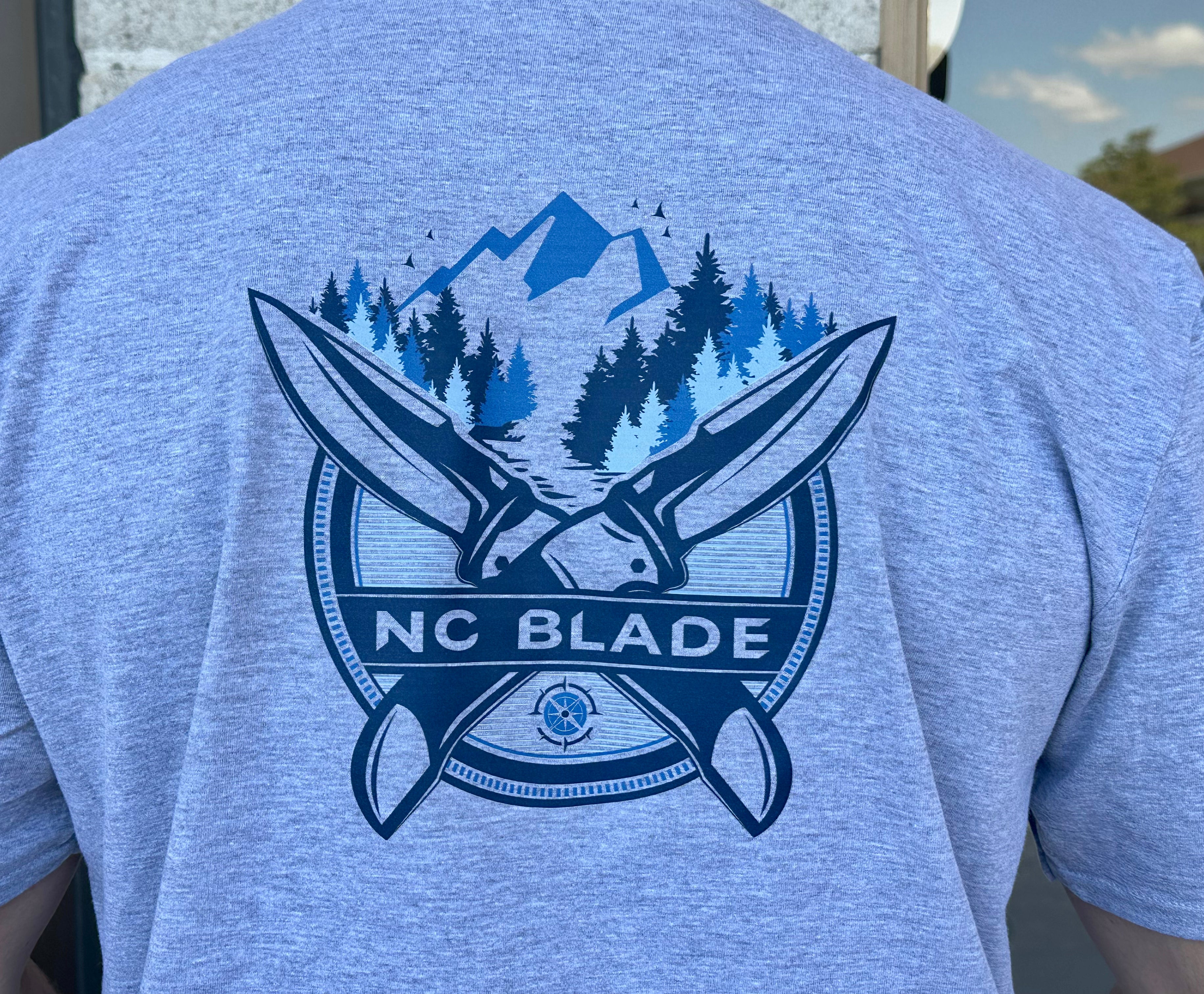 NC Blade Gildan Softstyle Jersey T-Shirt (Grey)