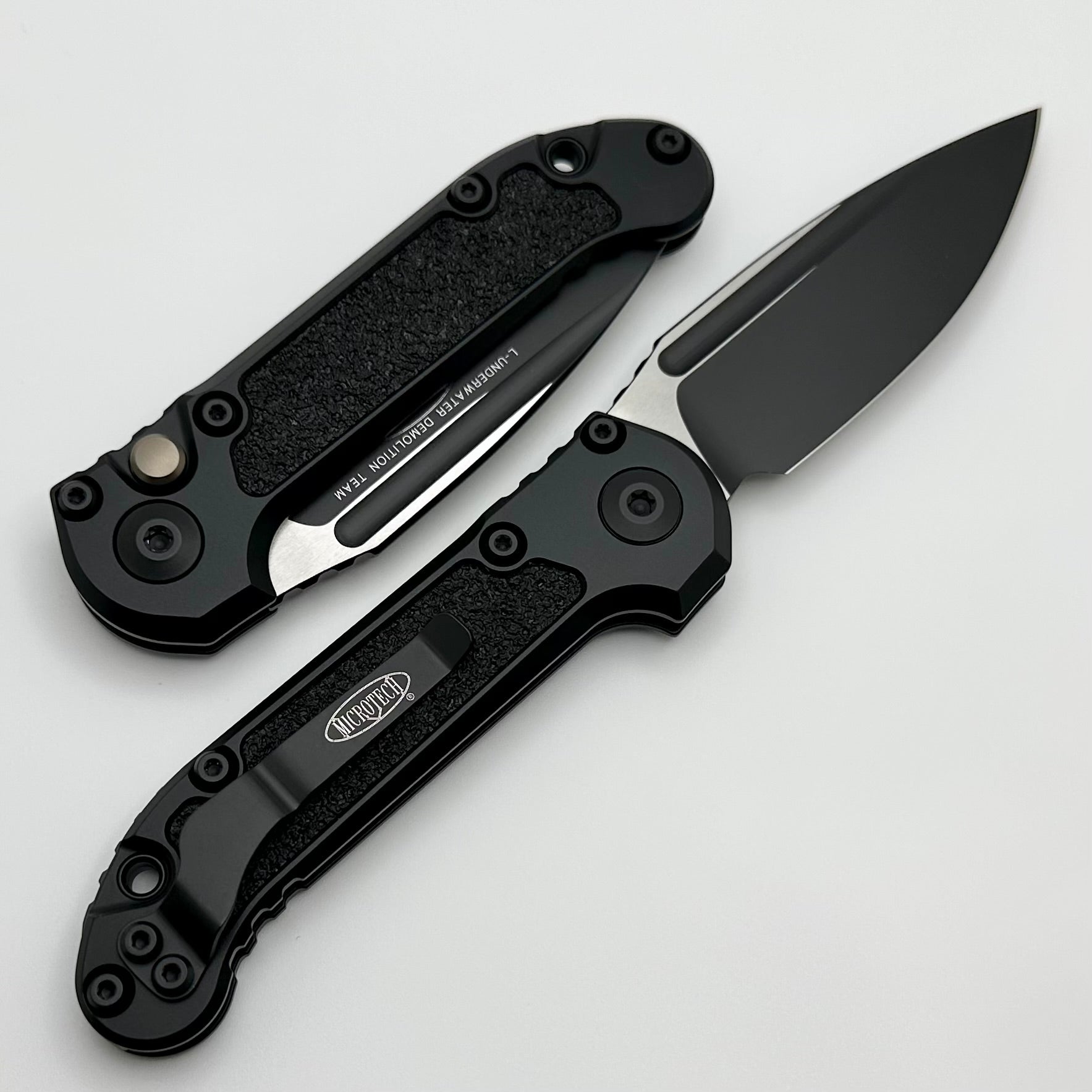 Microtech Knives LUDT Gen III Tactical Drop Point w/ Black Handle 1135-1T