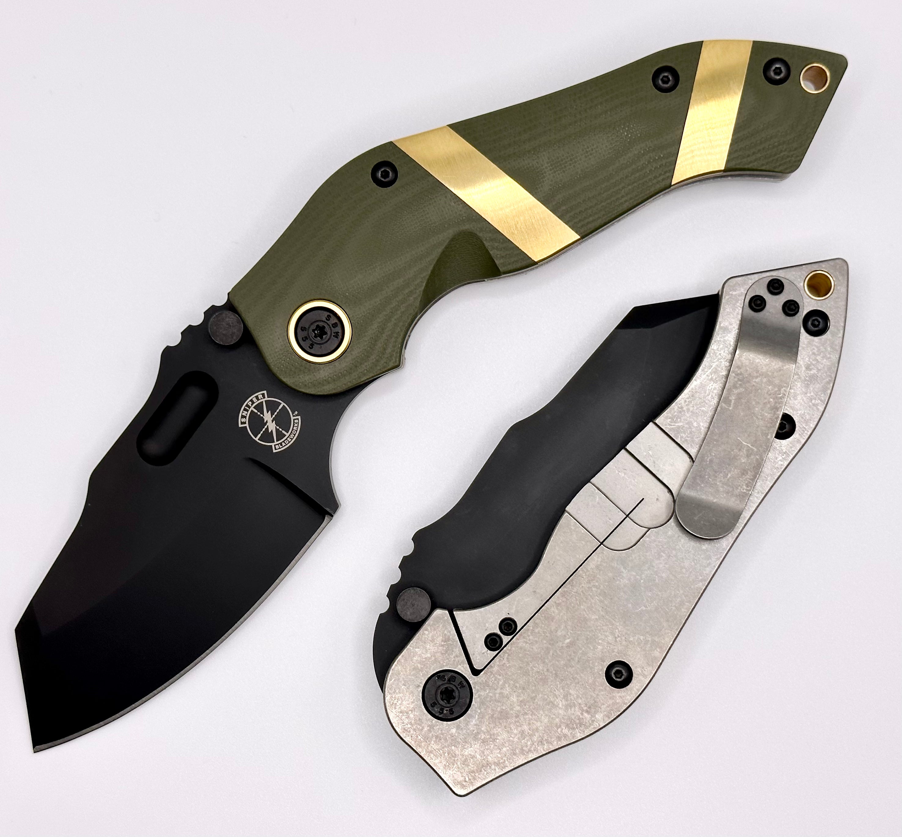 Sniper Bladeworks DMF w/ OD Green G-10 & PVD S35VN DMFODGBLK