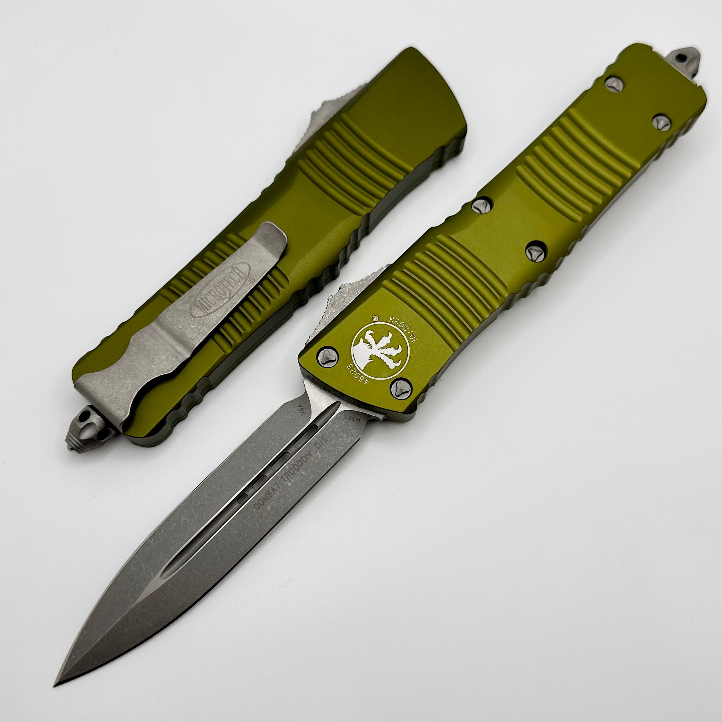 Microtech Combat Troodon OD Green Apocalyptic Standard 142-10APOD