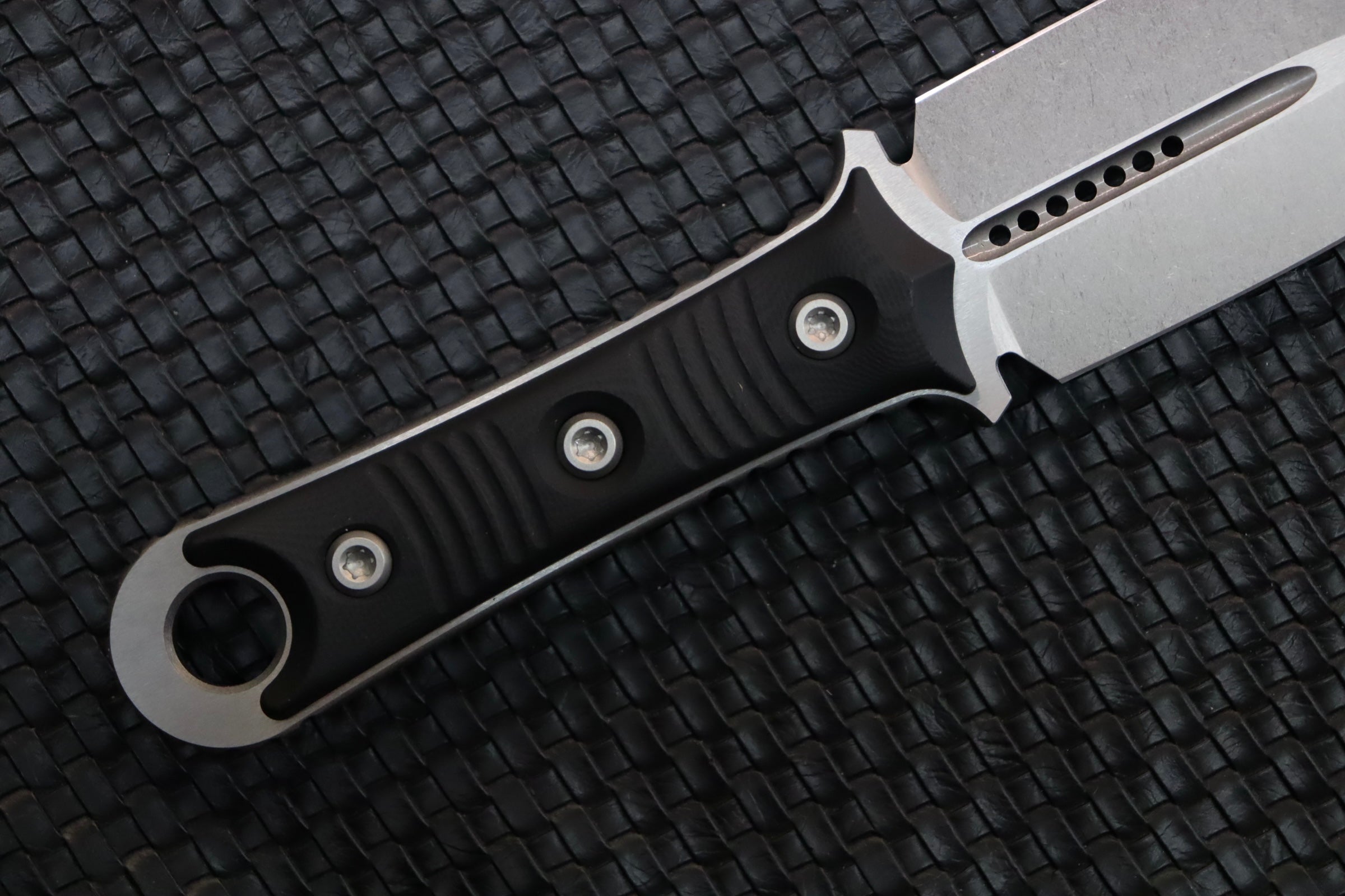 Microtech Borka SBD Stonewash & Black G-10 201-10