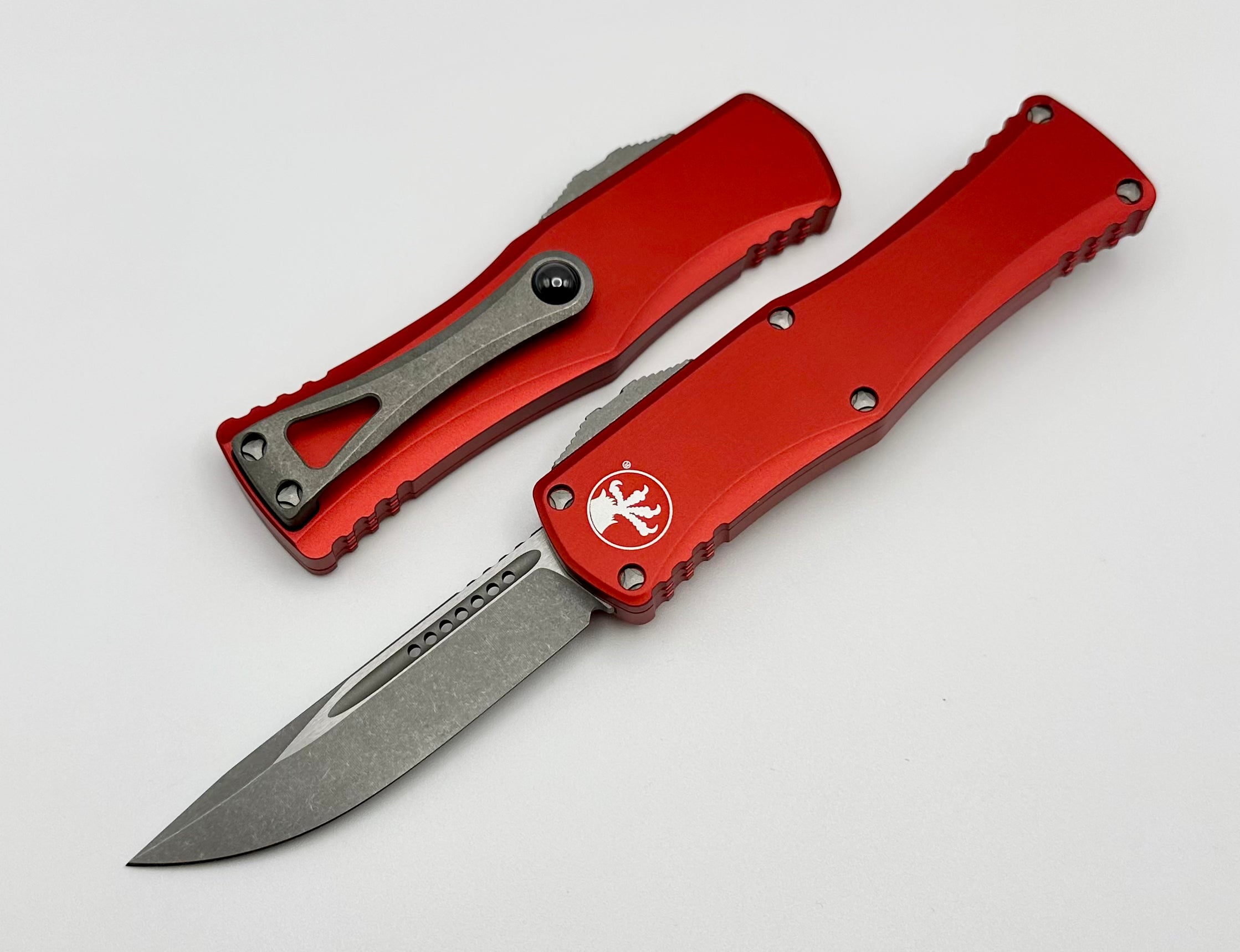 Microtech Hera Single Edge Apocalyptic Standard & Red 703-10APRD