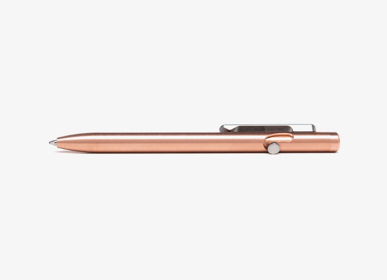 Tactile Turn Copper Slim Bolt Action Short(5.1”) Pen 10-SB2-COP-TTM