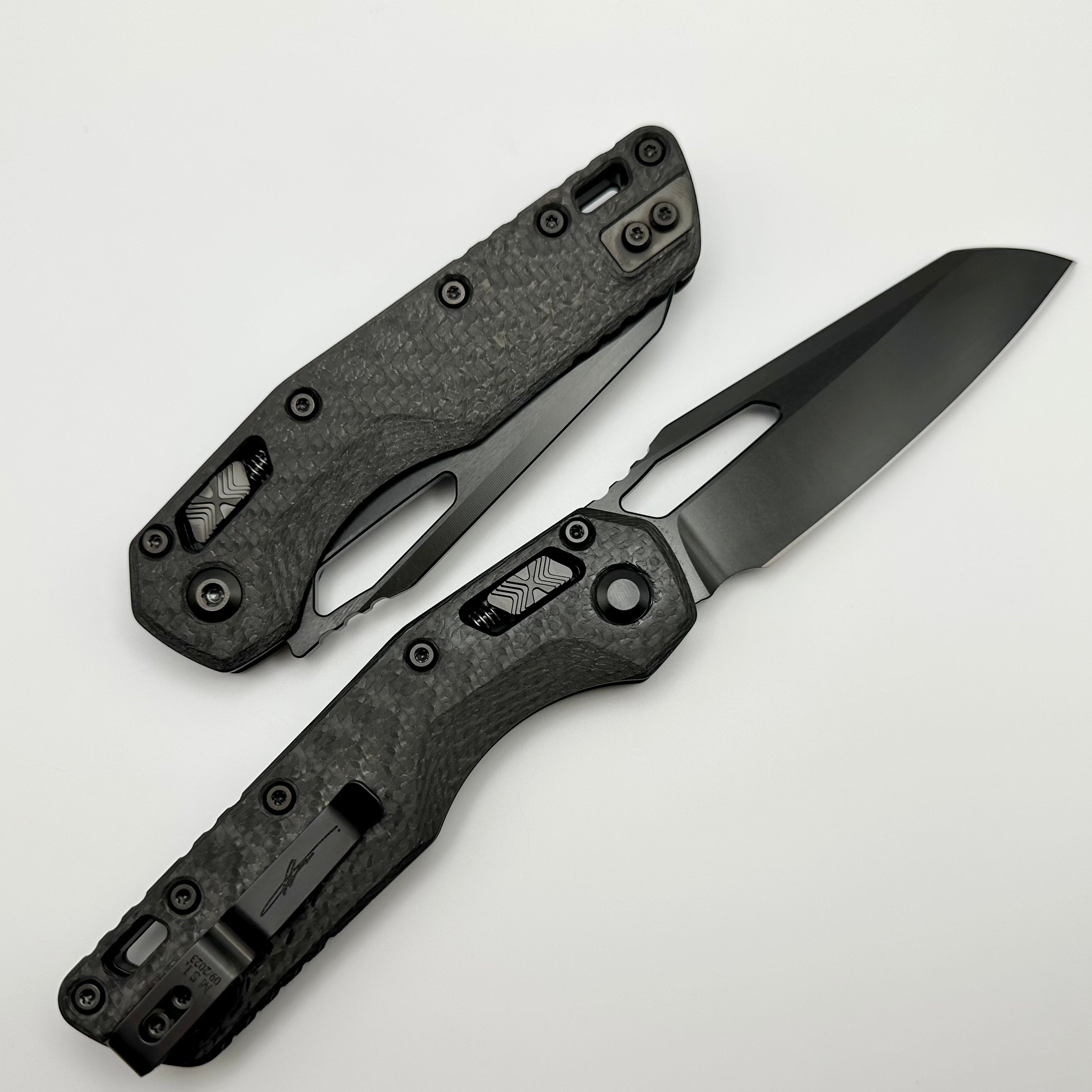 Microtech Knives MSI RAM LOK Carbon Fiber & M390MK DLC Standard 210-1DLCTCFS ONE PER HOUSEHOLD