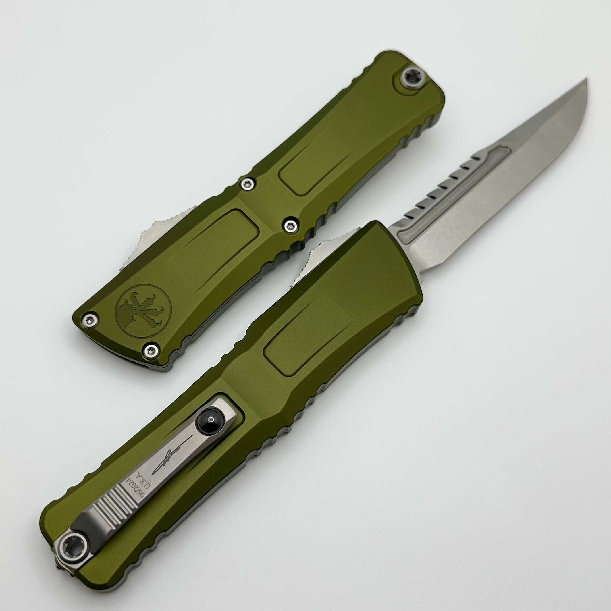 Microtech Knives Combat Troodon Gen III Interceptor w/ OD Green Handle Signature Series 1217-10ODS One Per Household