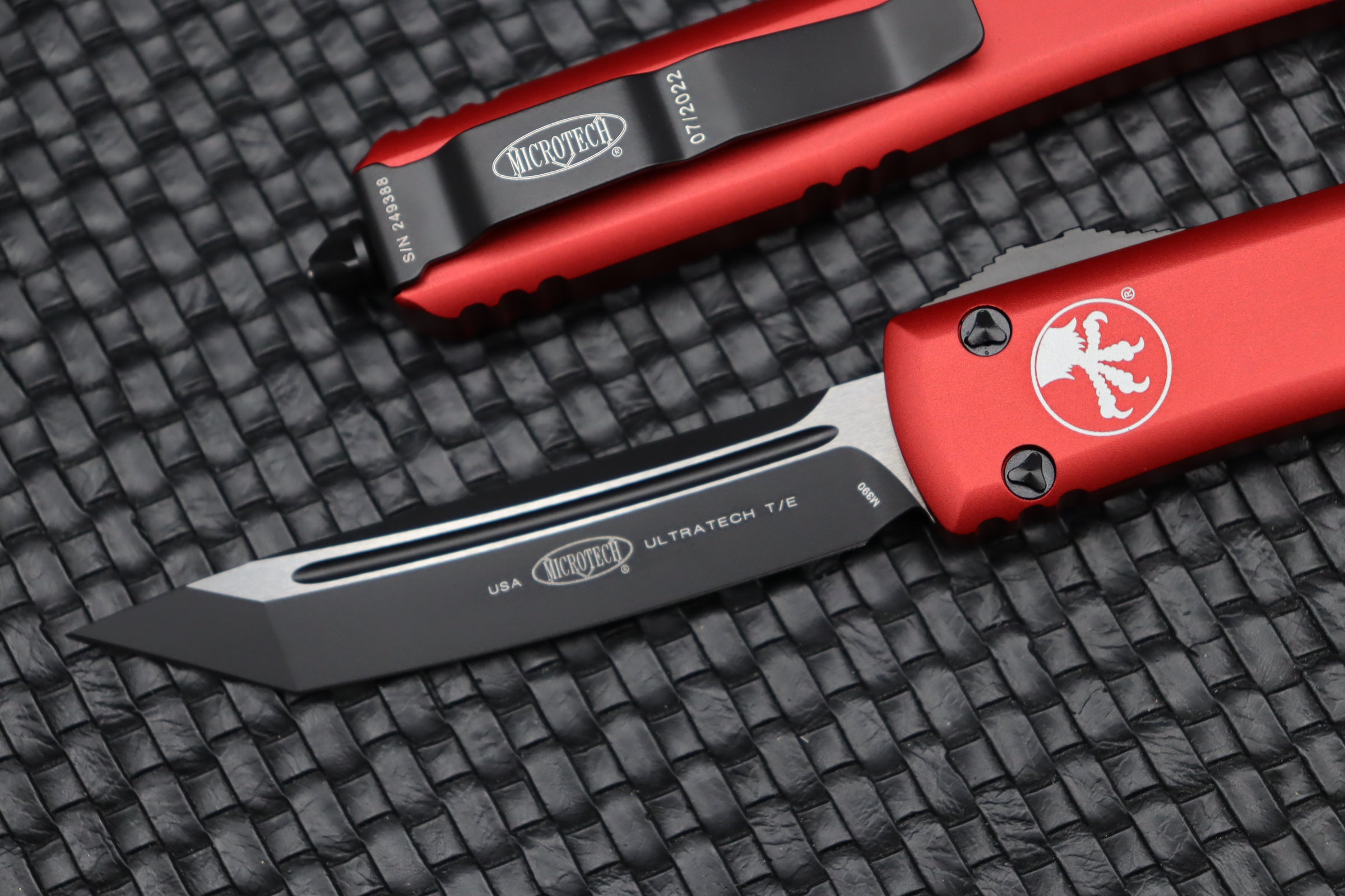 Microtech Ultratech T/E Black Standard Red 123-1RD