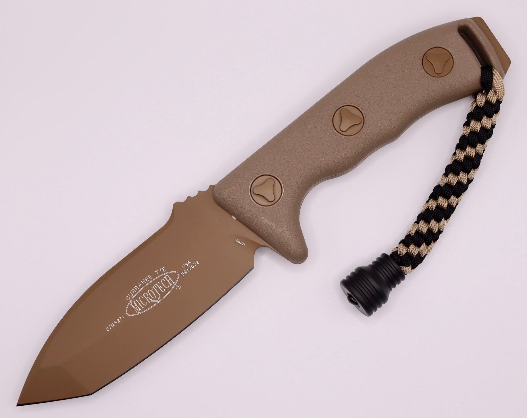 Microtech Currahee Tanto Edge Tan Standard 103-1TA