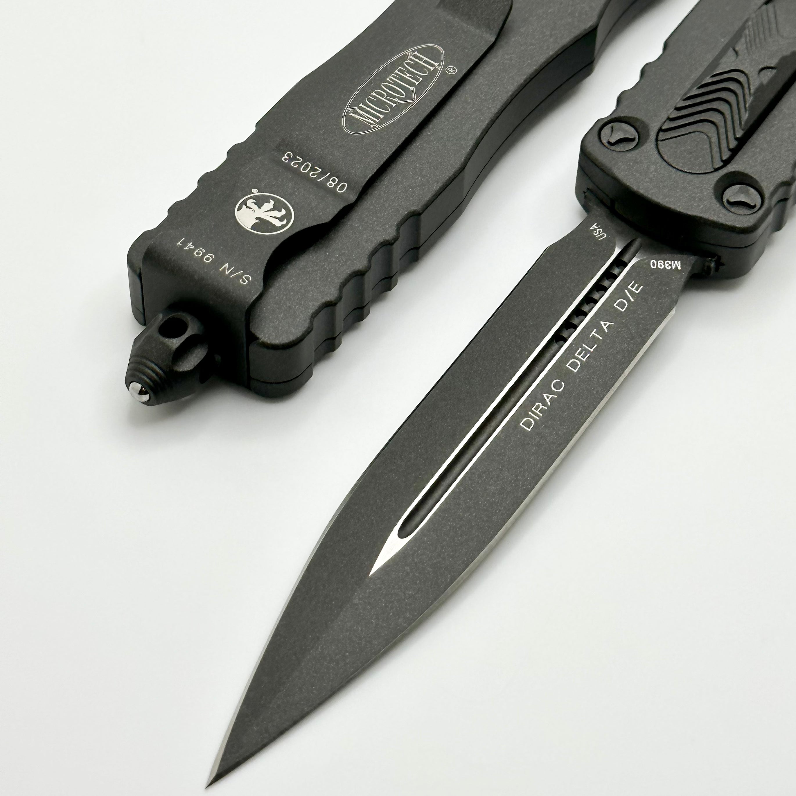 Microtech Dirac Delta Double Edge Cerakote DARK TUNGSTEN Standard 227-1CDT