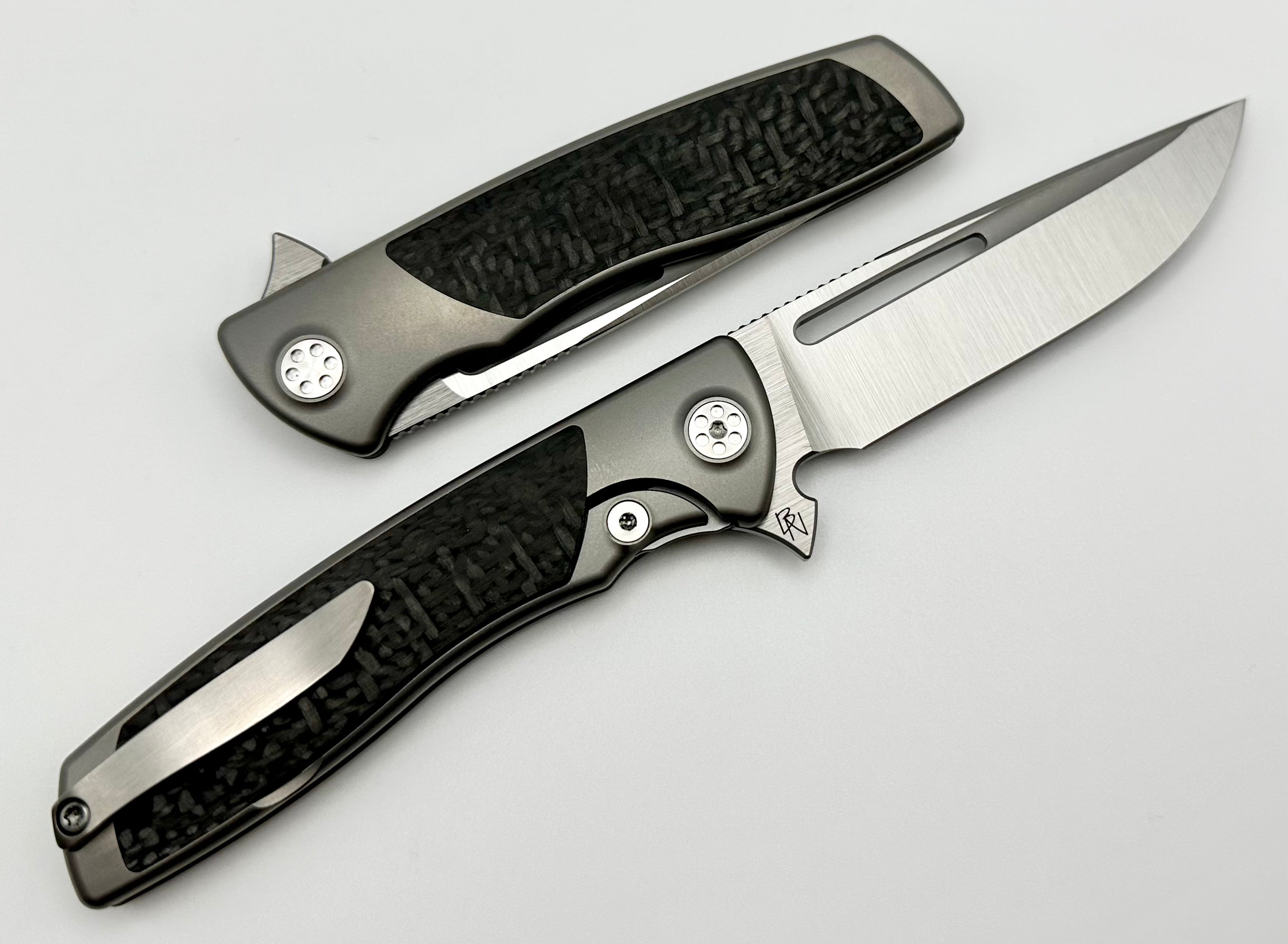 SharpByDesign Mini Evo Carbon Fiber & Drop Point M390