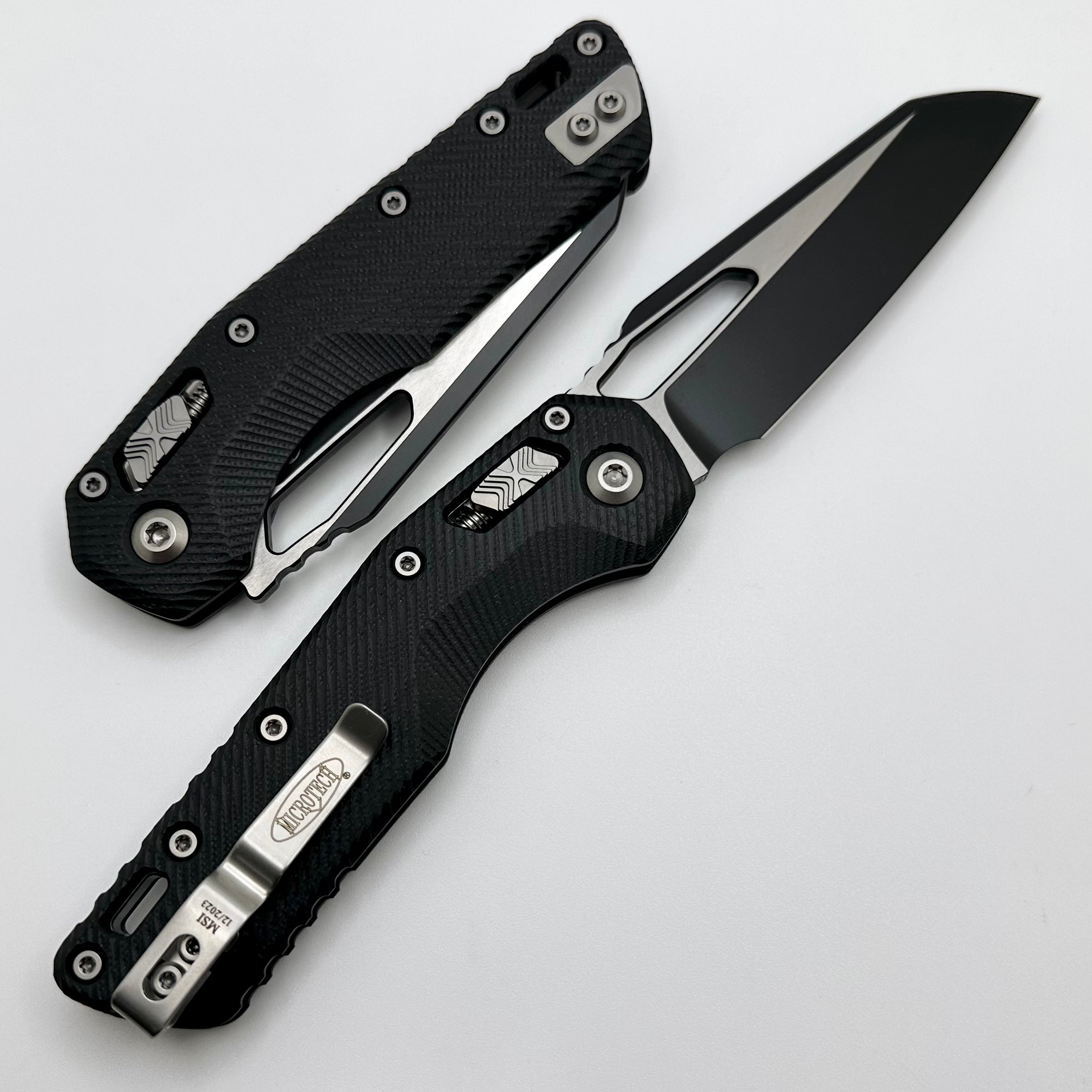 Microtech Knives MSI RAM LOK Black G-10 & Two Tone Black M390MK 210-1FLGTBK