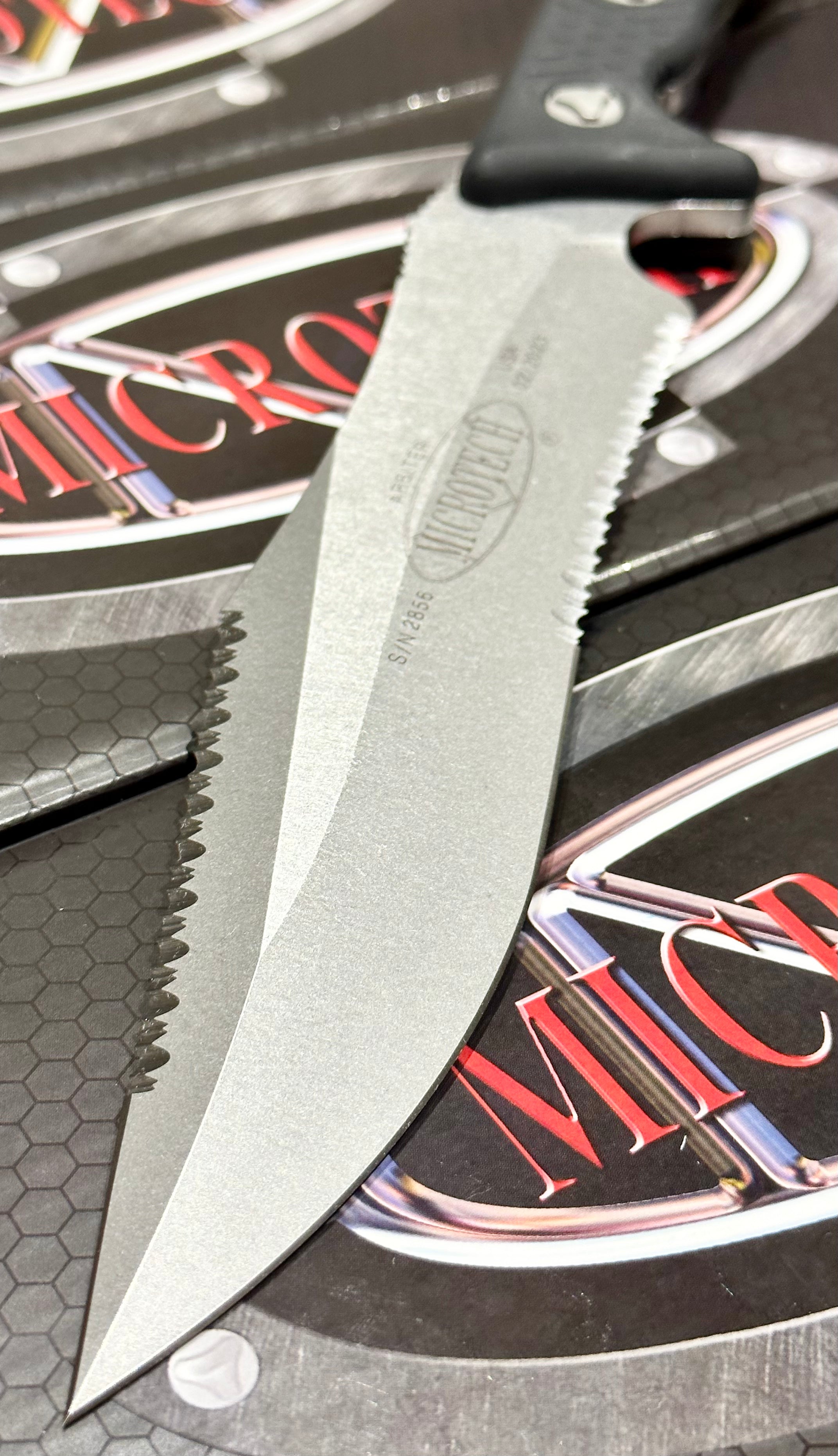 Microtech Arbiter Stonewash Standard Fixed Blade 104-12