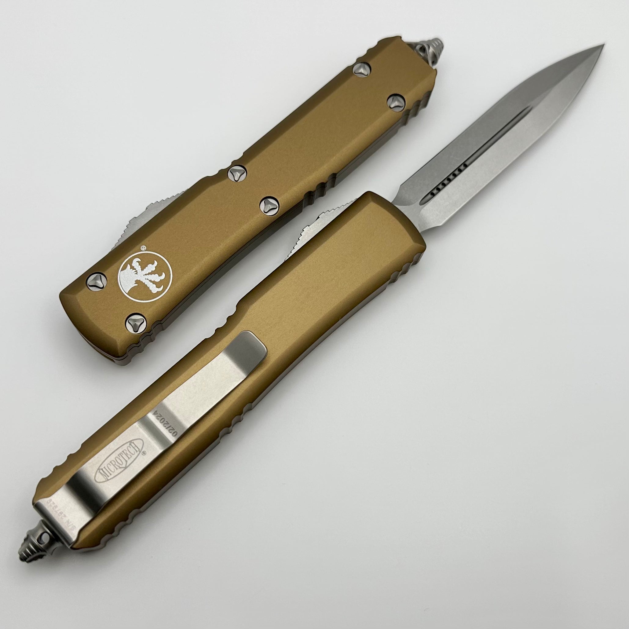 Microtech Ultratech Double Edge Stonewash & Tan 122-10TA